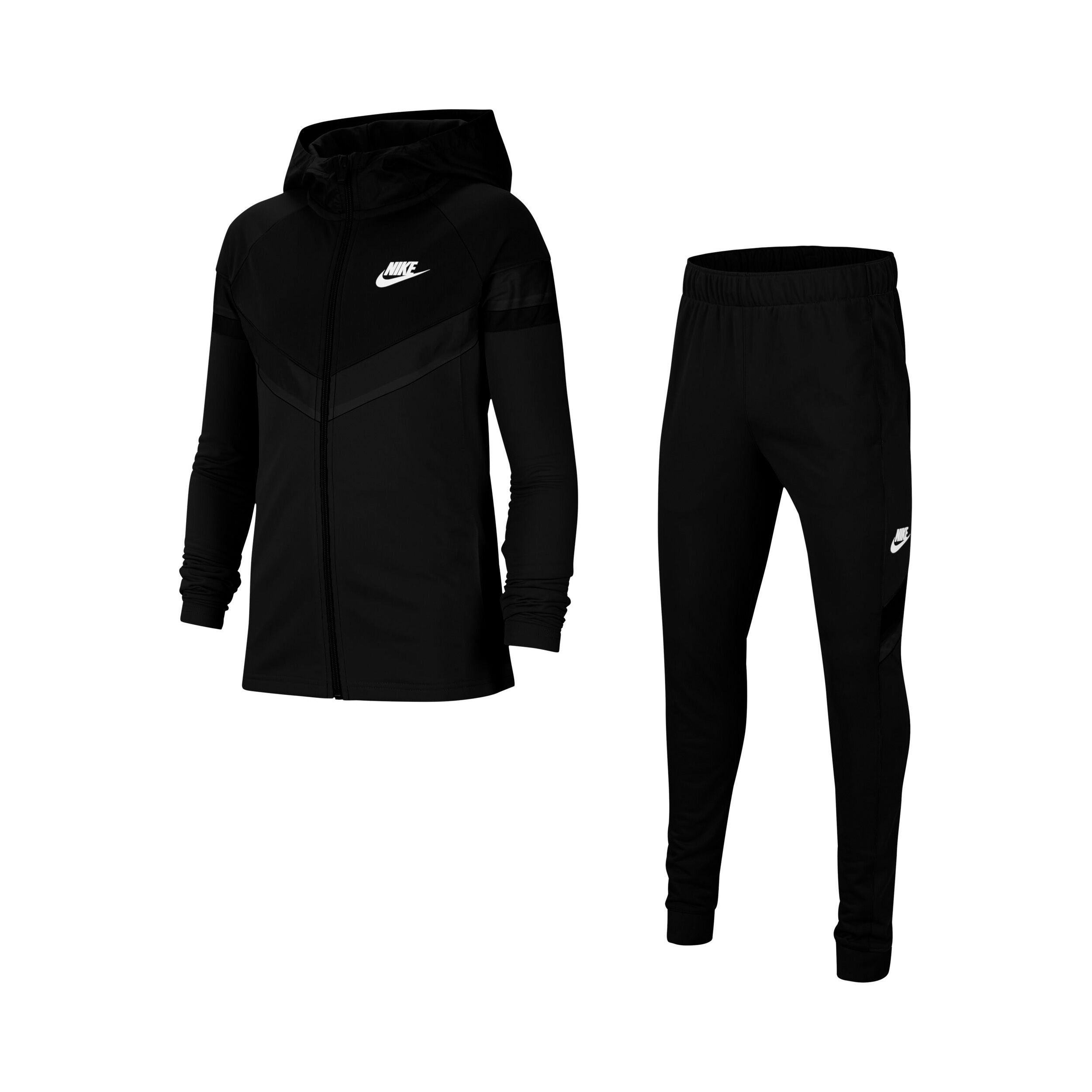Boys black nike tracksuit hotsell