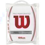 Wilson Overgrips Wilson Pro Overgrip Perforated 12 Pack-White