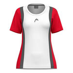 HEAD Clothing HEAD Club 25 Tech T-Shirt Women-Red,White