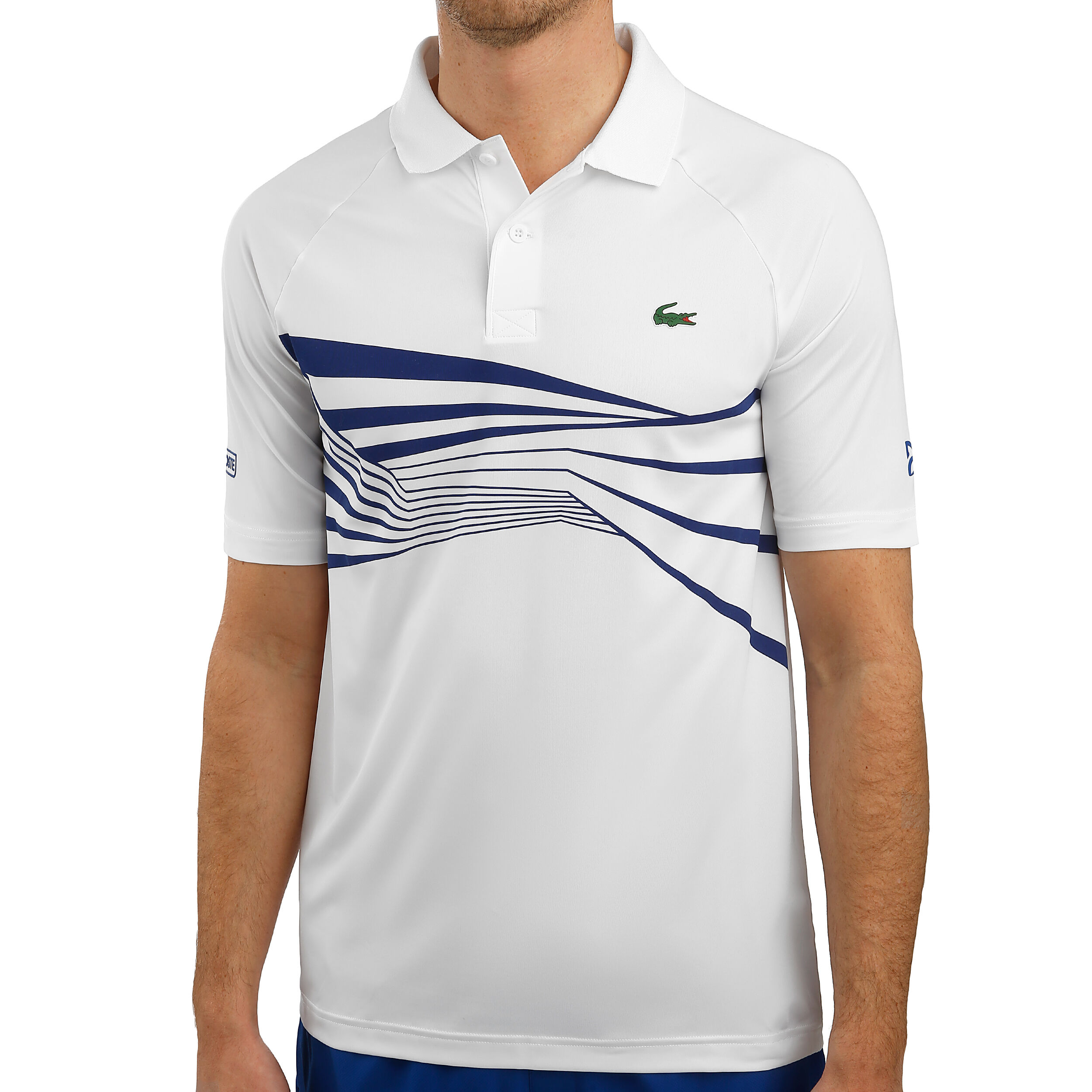 Polo lacoste djokovic blanc sale