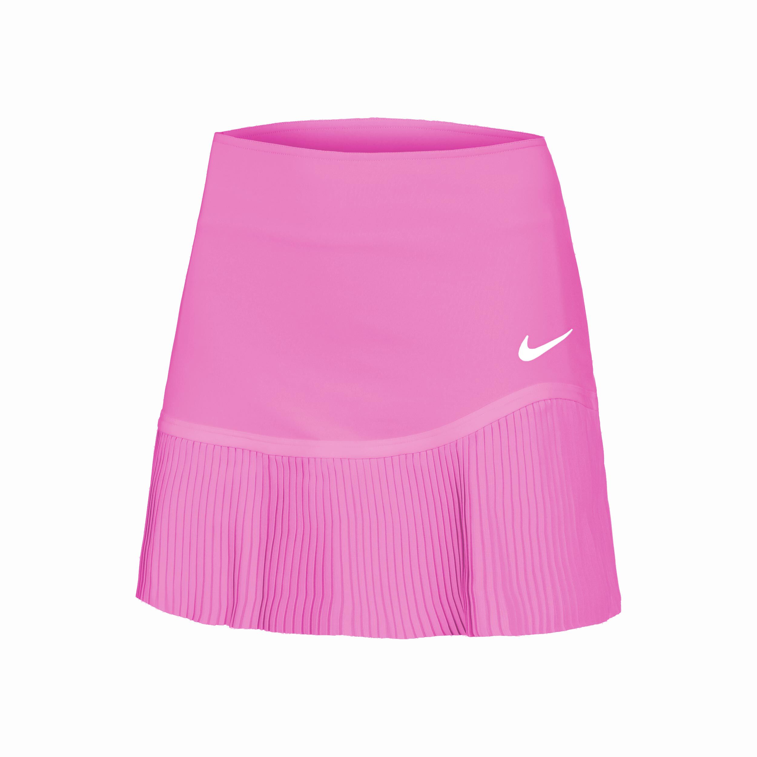Pink pleated skirt ladies online