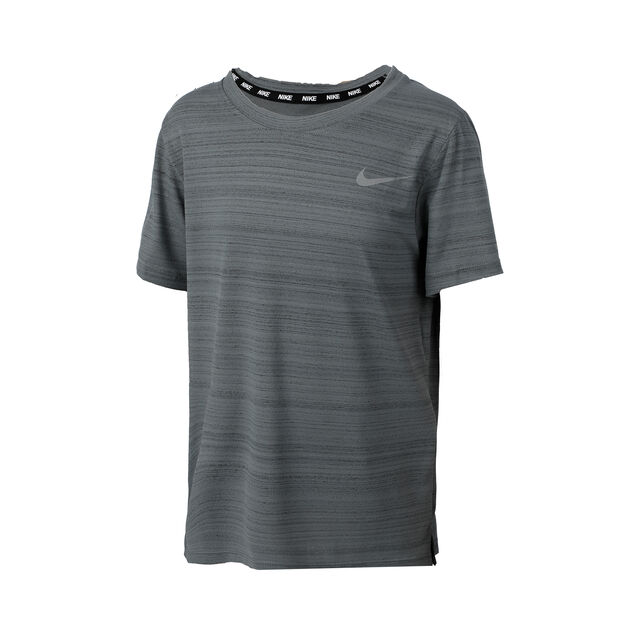 Buy Nike Dri-Fit Miler T-Shirt Boys Dark Grey, Grey online | Tennis ...