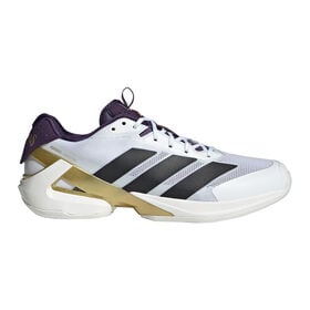 Image of Adizero Ubersonic 5 All Court Shoe Men-White Aluminum,Gold