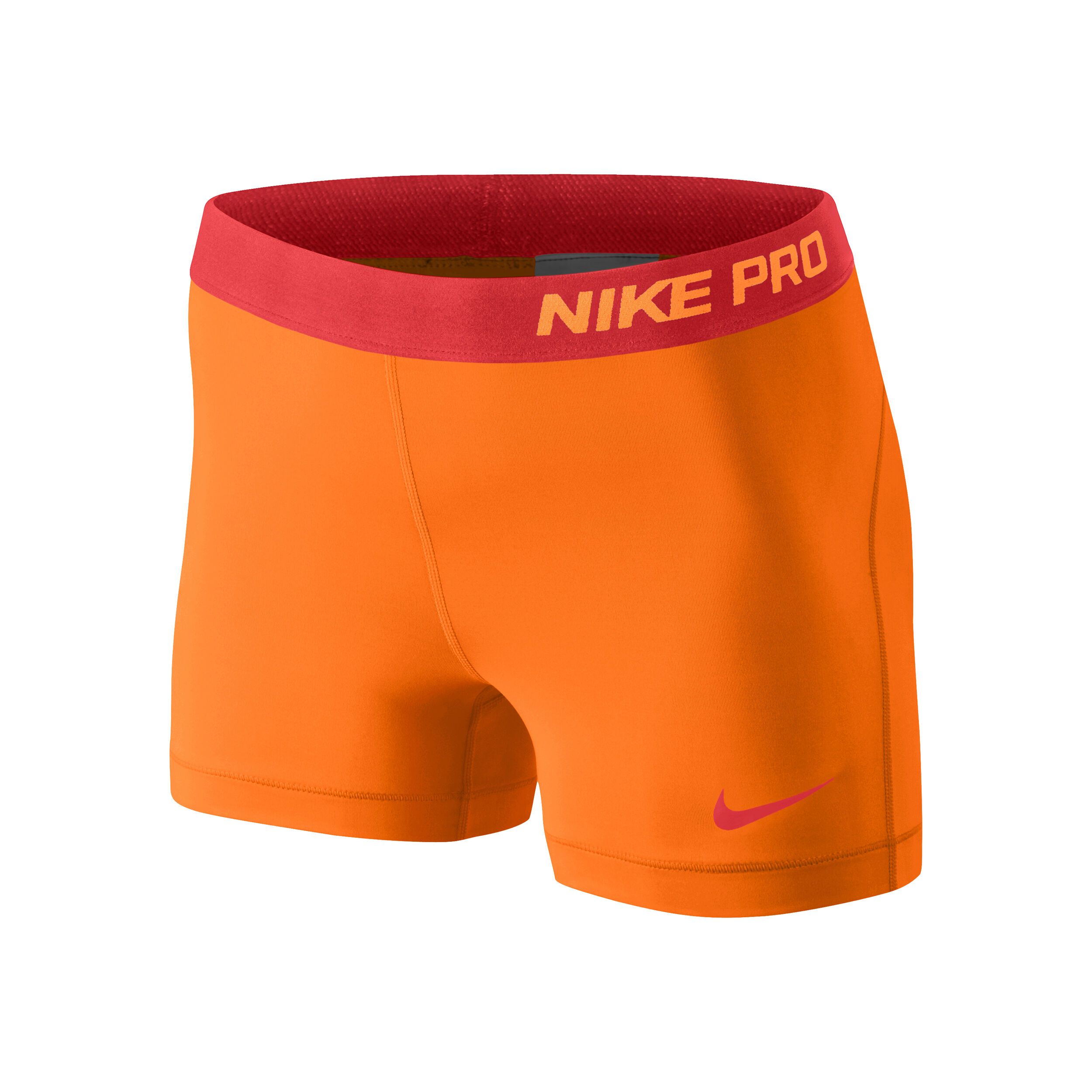 orange nike shorts womens