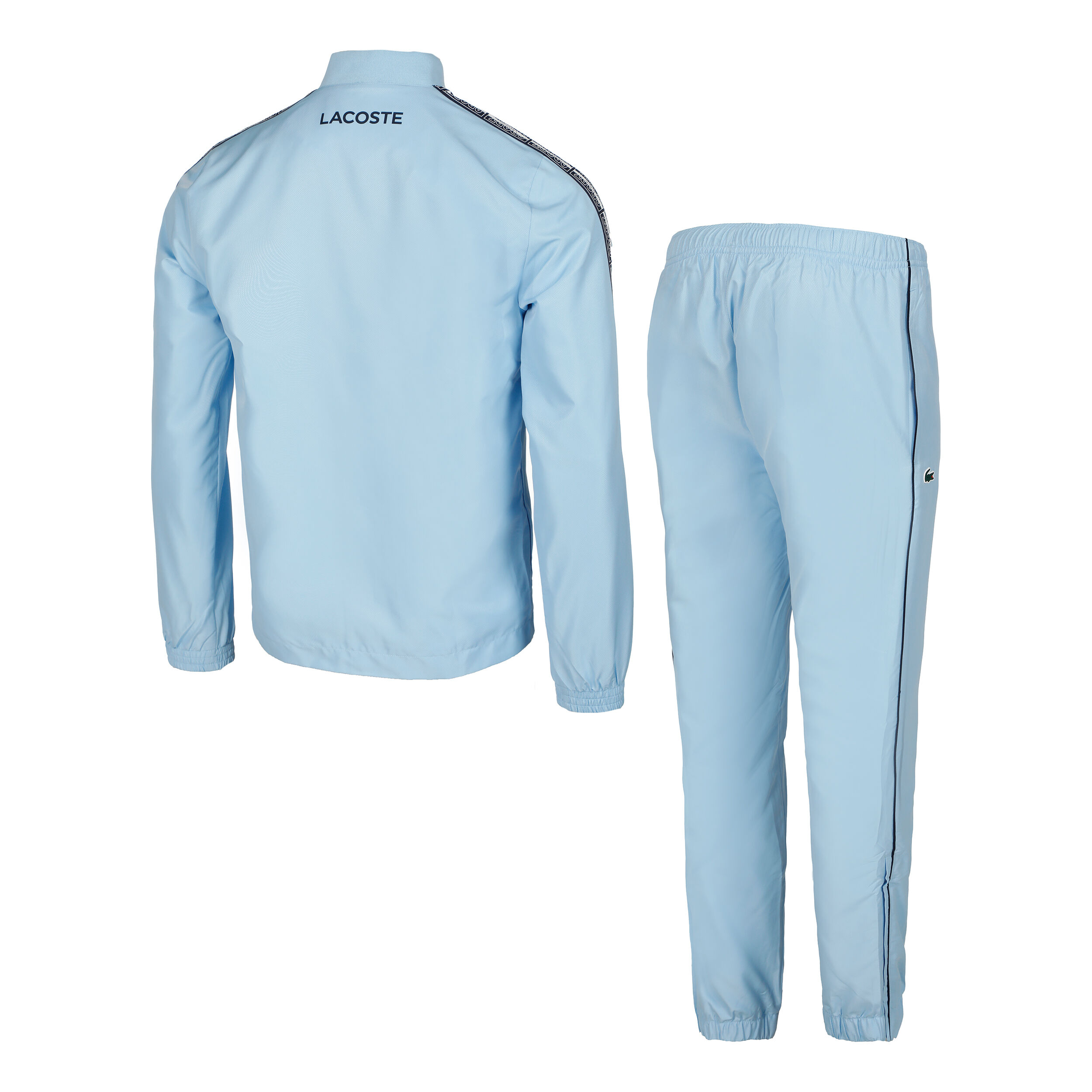 Light blue lacoste joggers sales