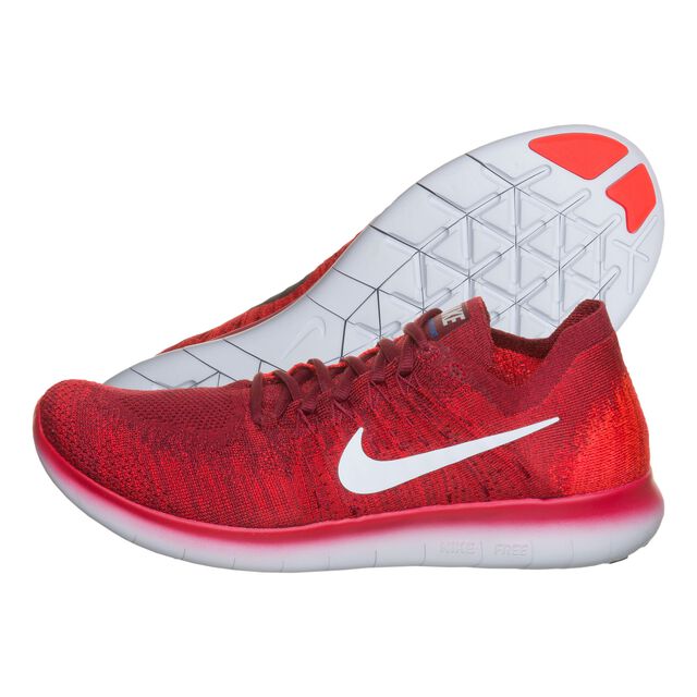 buy Nike Free Run Flyknit 2017 Fitness Shoe Men - Red, White online ...