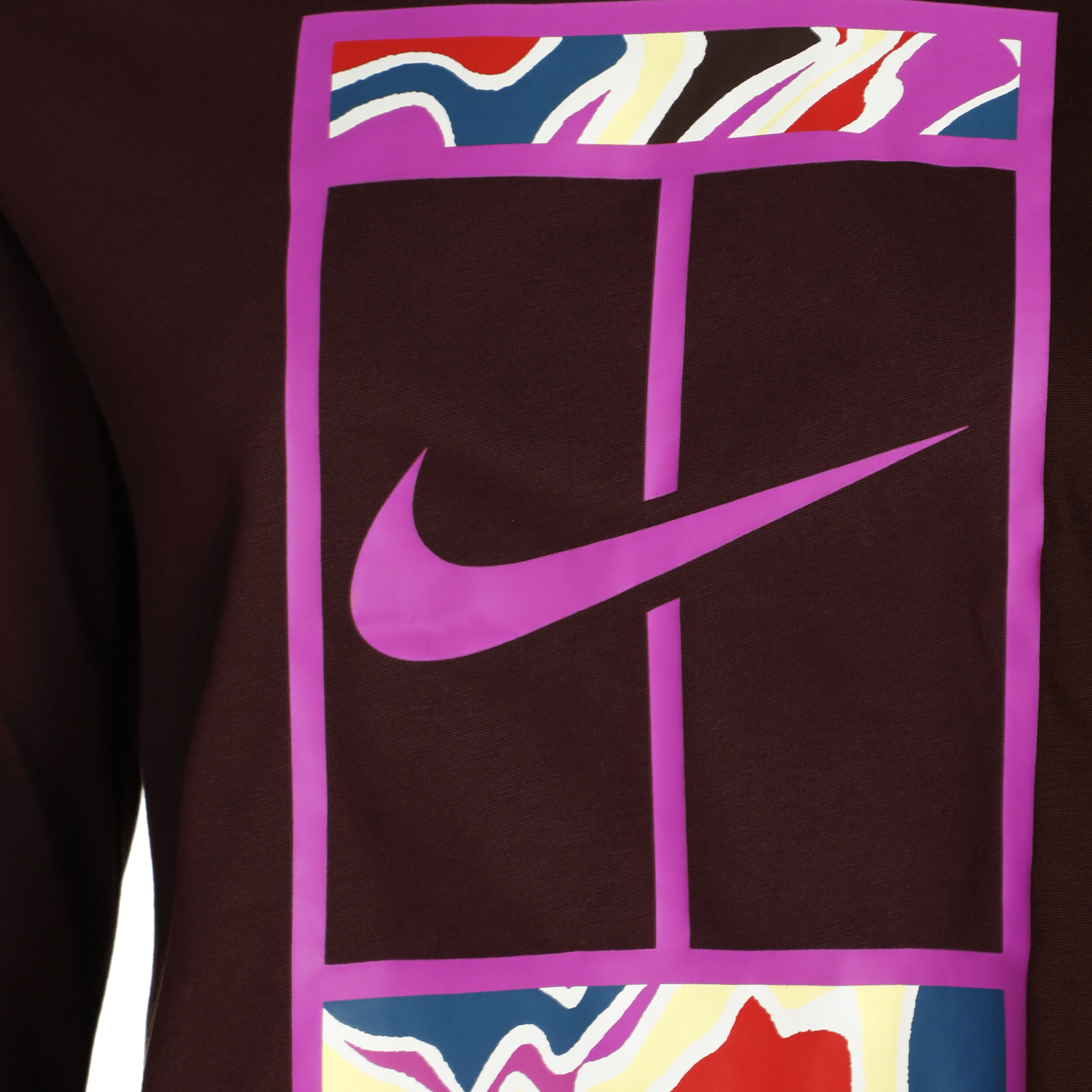Dri Fit Court Slam Cropped Long Sleeve Women Brown