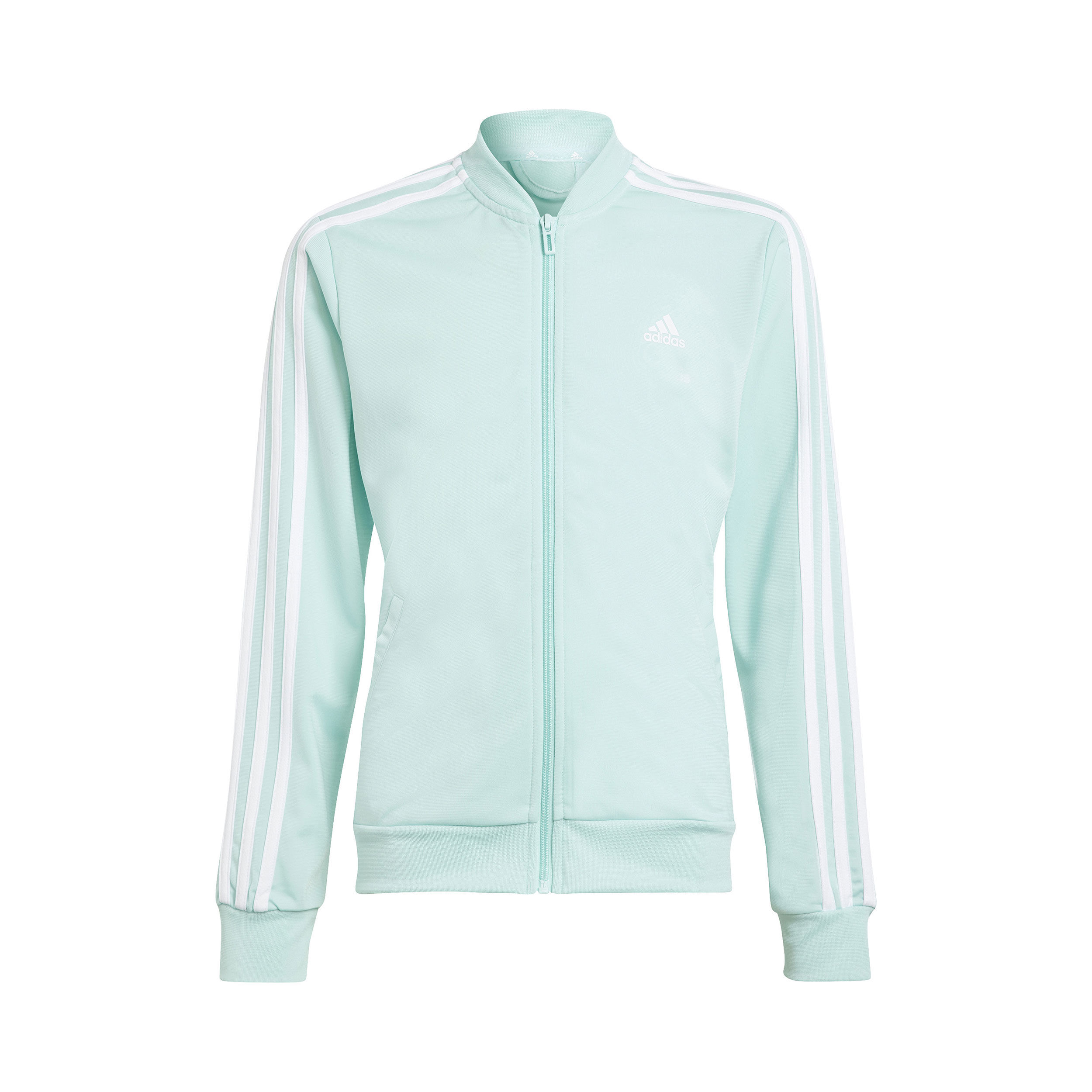 3 Stripes Tracksuit Girls Mint Petrol