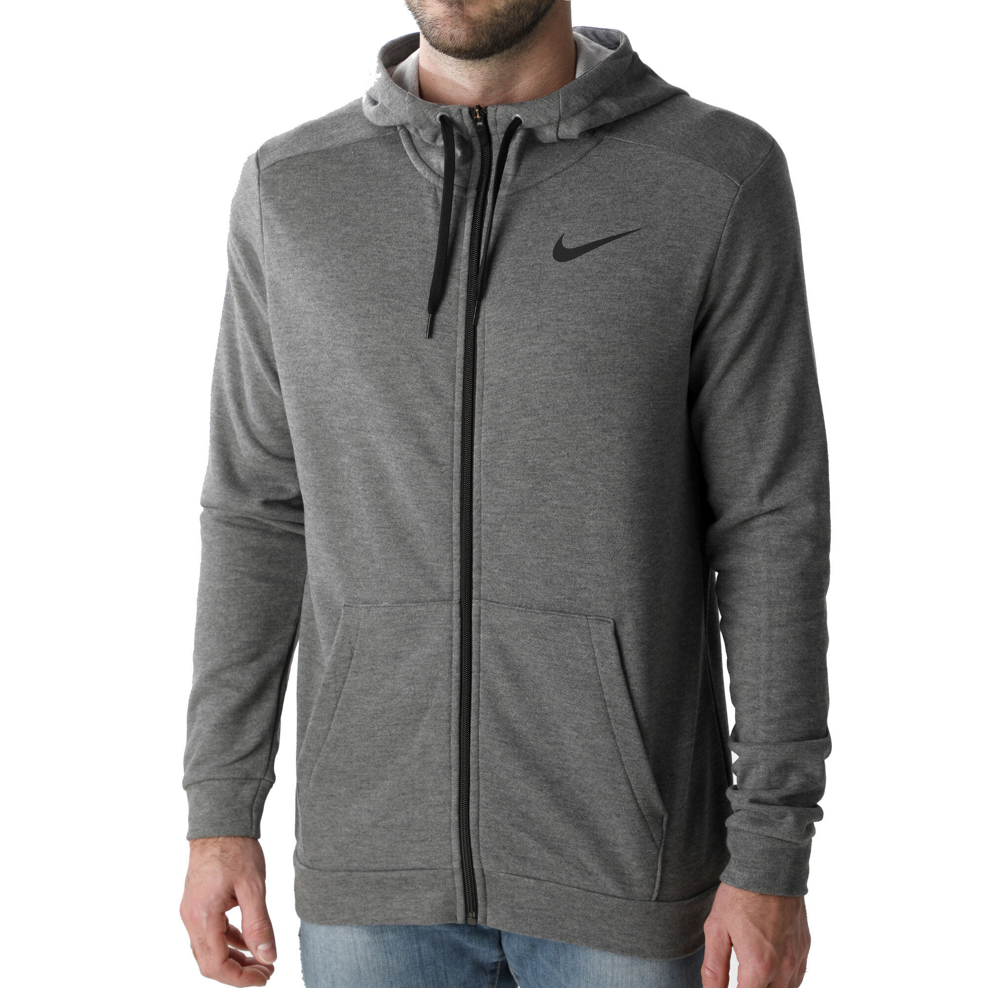 Buy Nike Dri-Fit Zip Hoodie Men Dark Grey, Black online | Tennis Point UK