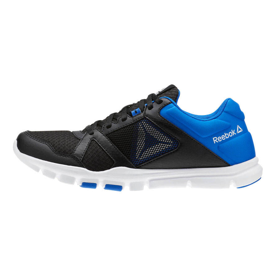 reebok men's yourflex navy/orange cross-training shoe