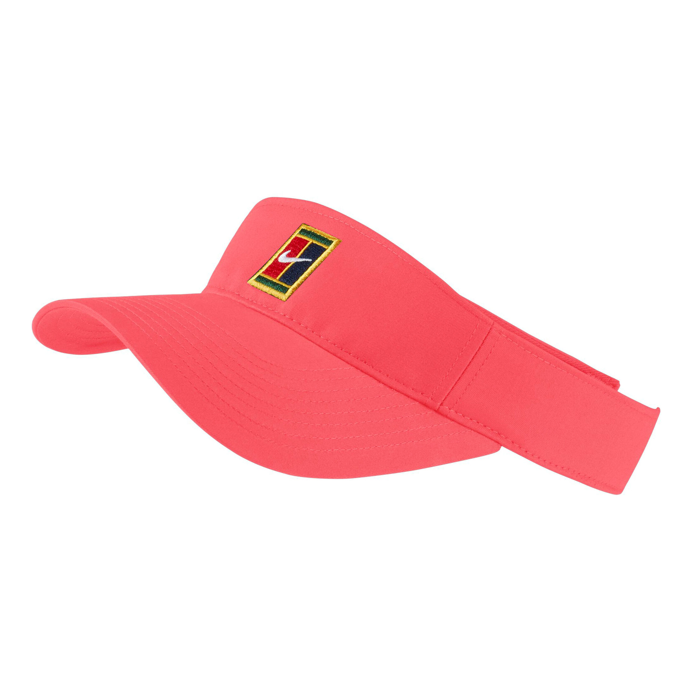 Buy Nike Court Logo Visor Coral Multicoloured online Tennis Point UK