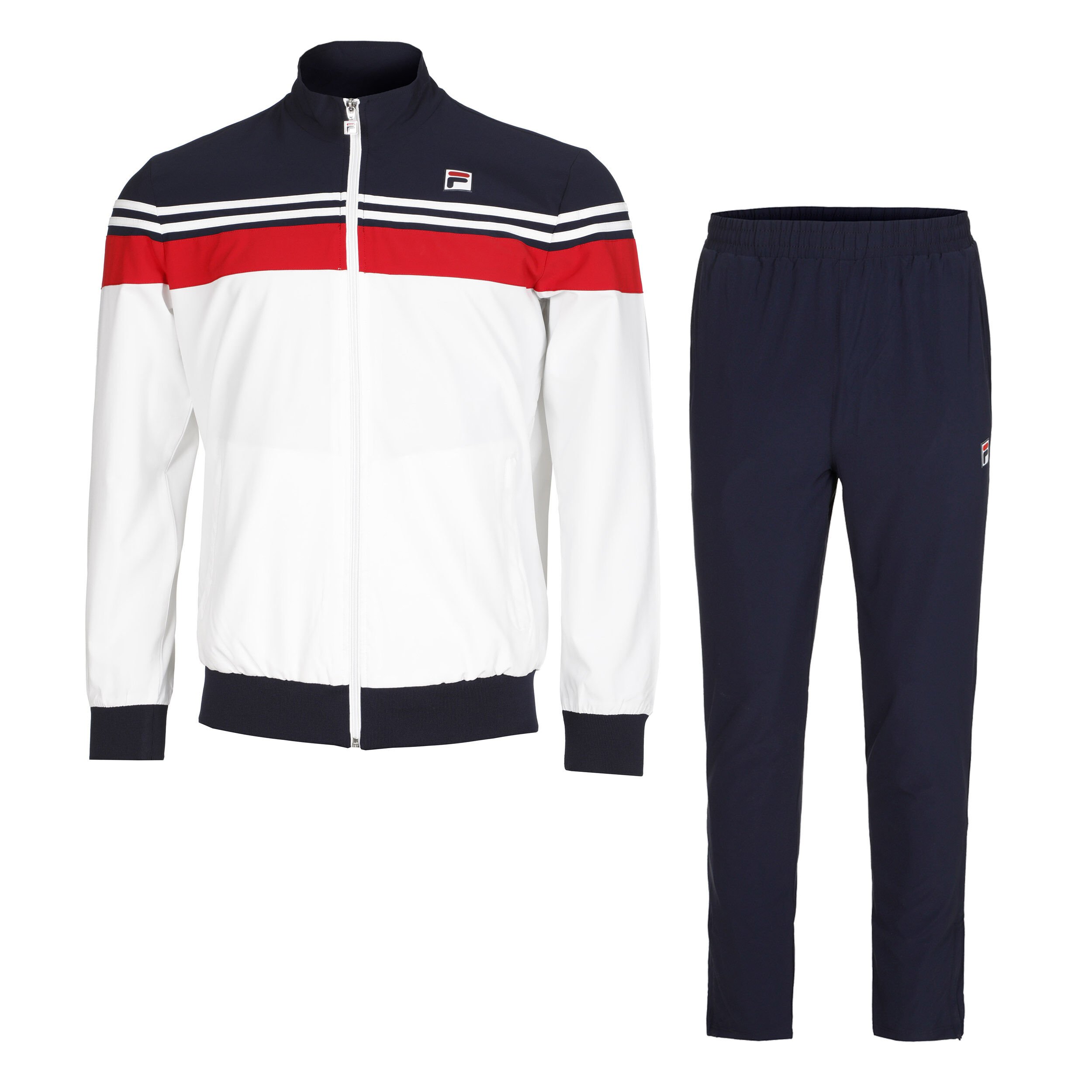 Fila sweatsuit mens hotsell white