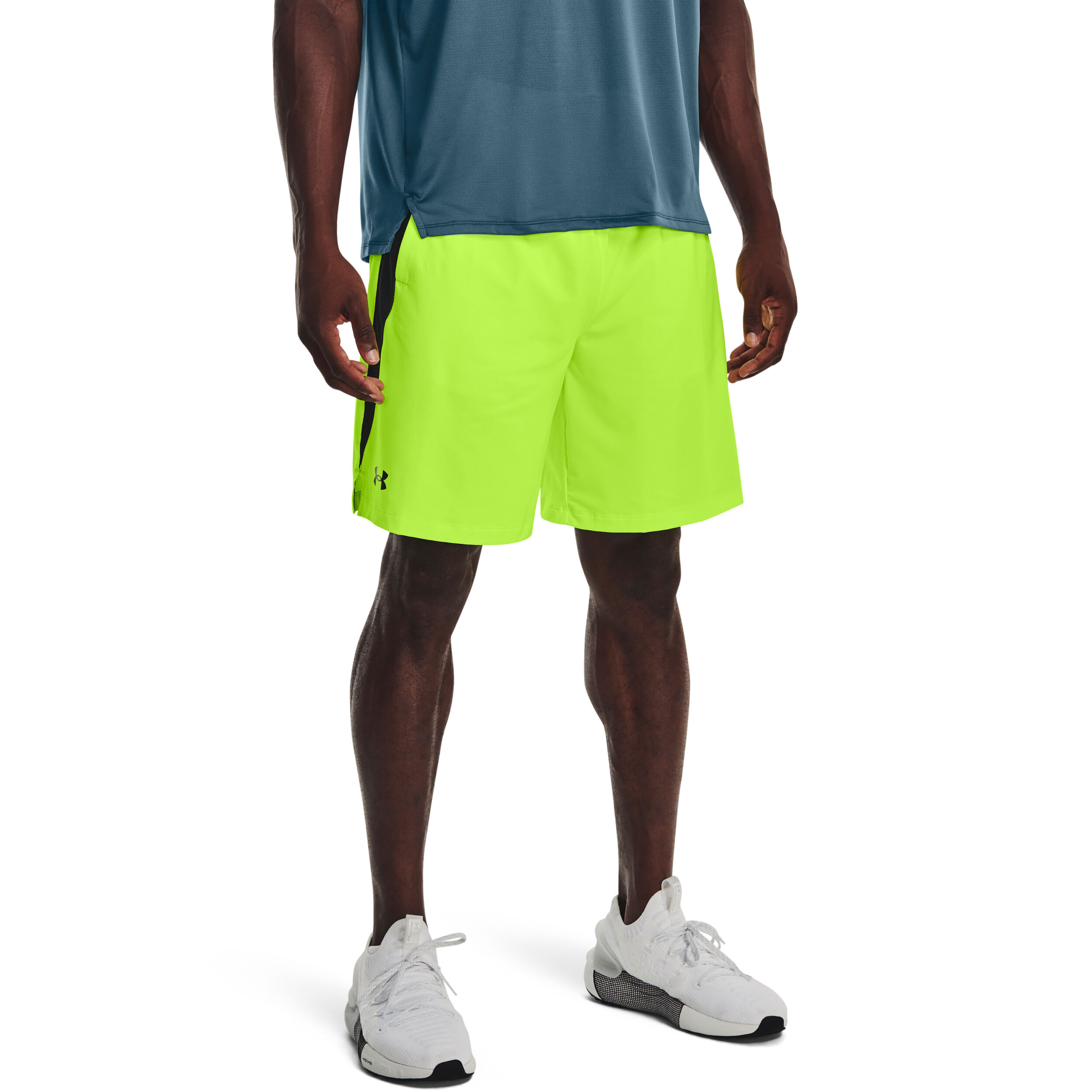 Lime green under armour shorts hot sale