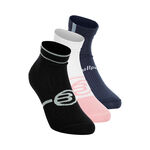 Bullpadel Clothing Bullpadel Bp256 (Pack 3) Sports Socks Women-Black,White