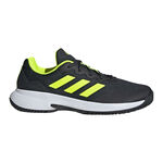 adidas Tennis shoes adidas GameCourt 2 All Court Shoe Men-Black,Lime