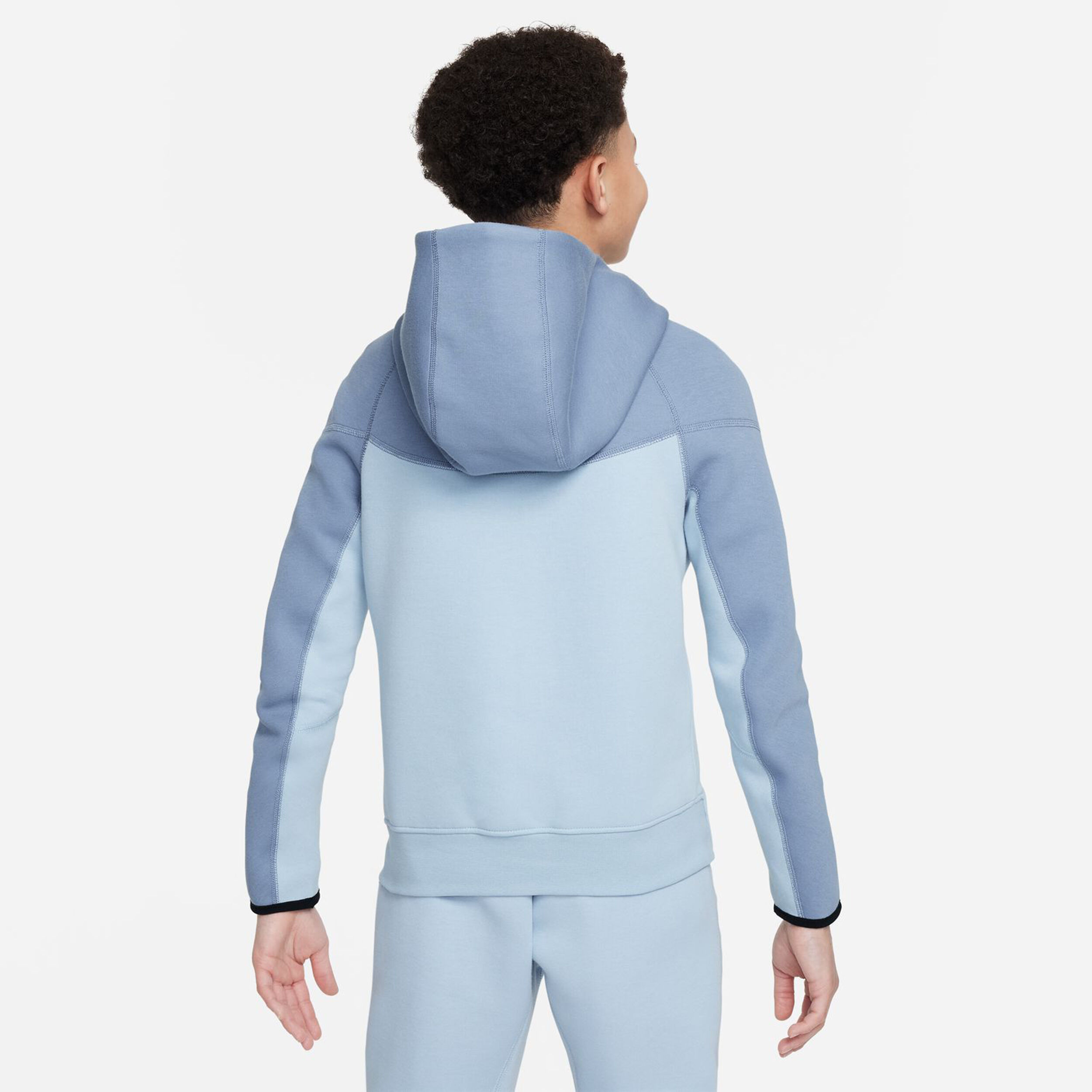 Buy Nike Tech Fleece Full Zip Hoodie Boys Light Blue Grey online Tennis Point UK