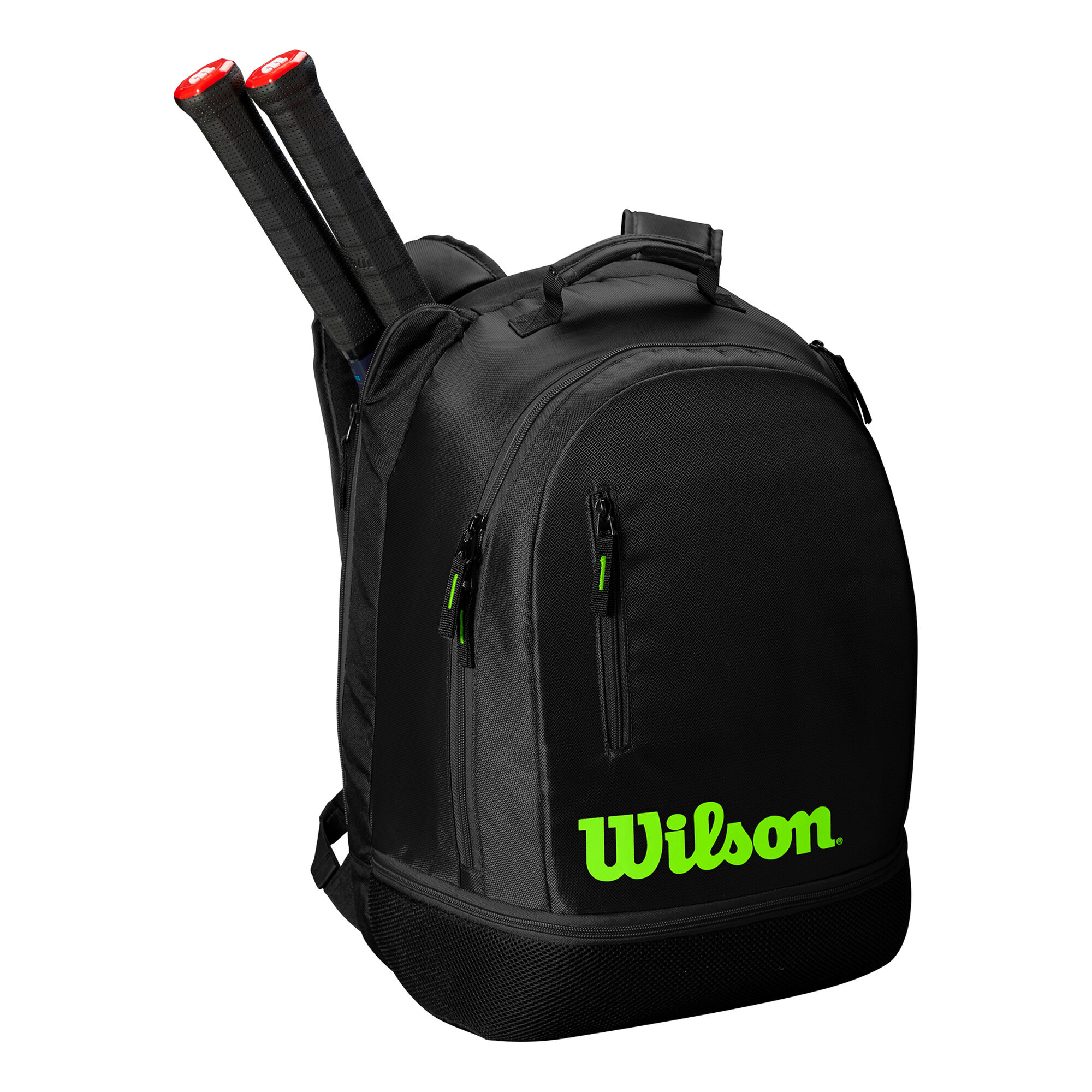 buy Wilson Team Backpack Black, Light Green online TennisPoint