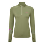 Ronhill Clothing Ronhill Tech Afterhours 1/2 Zip Running Shirt Women-Olive