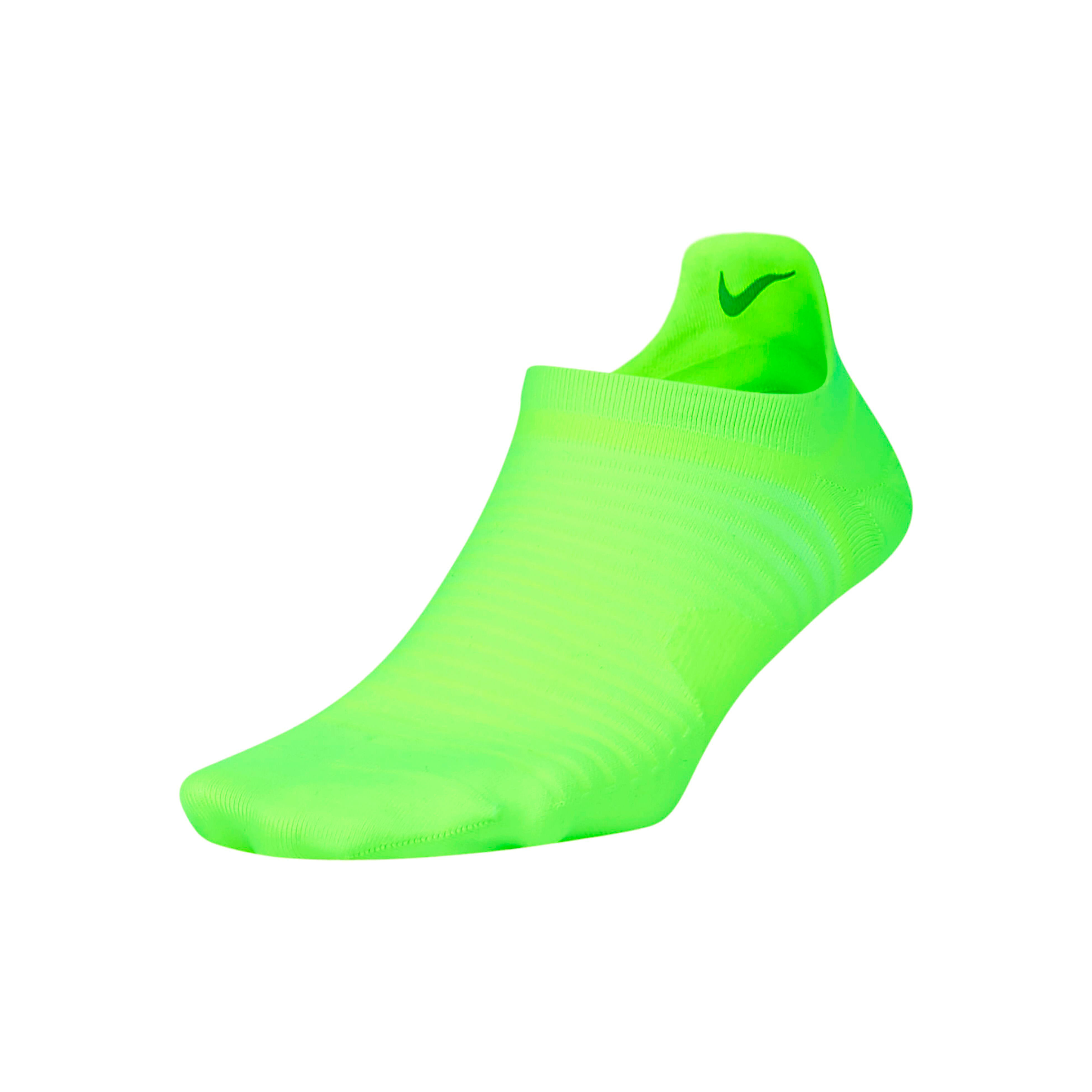 Spark Lightweight Sports Socks Neon Green Silver