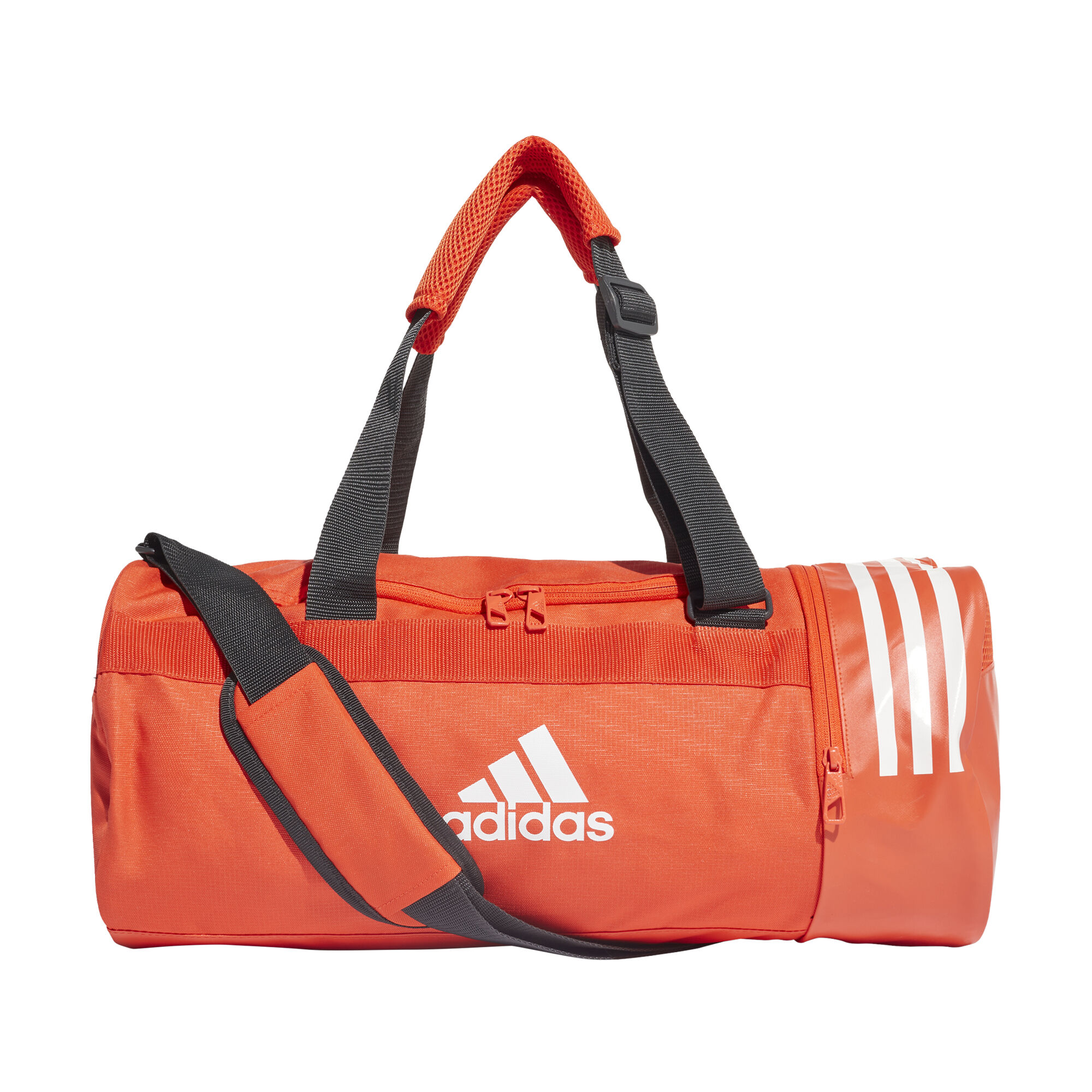 Buy adidas Convertible 3 Stripes Small Sports Bag Orange Black online Tennis Point UK