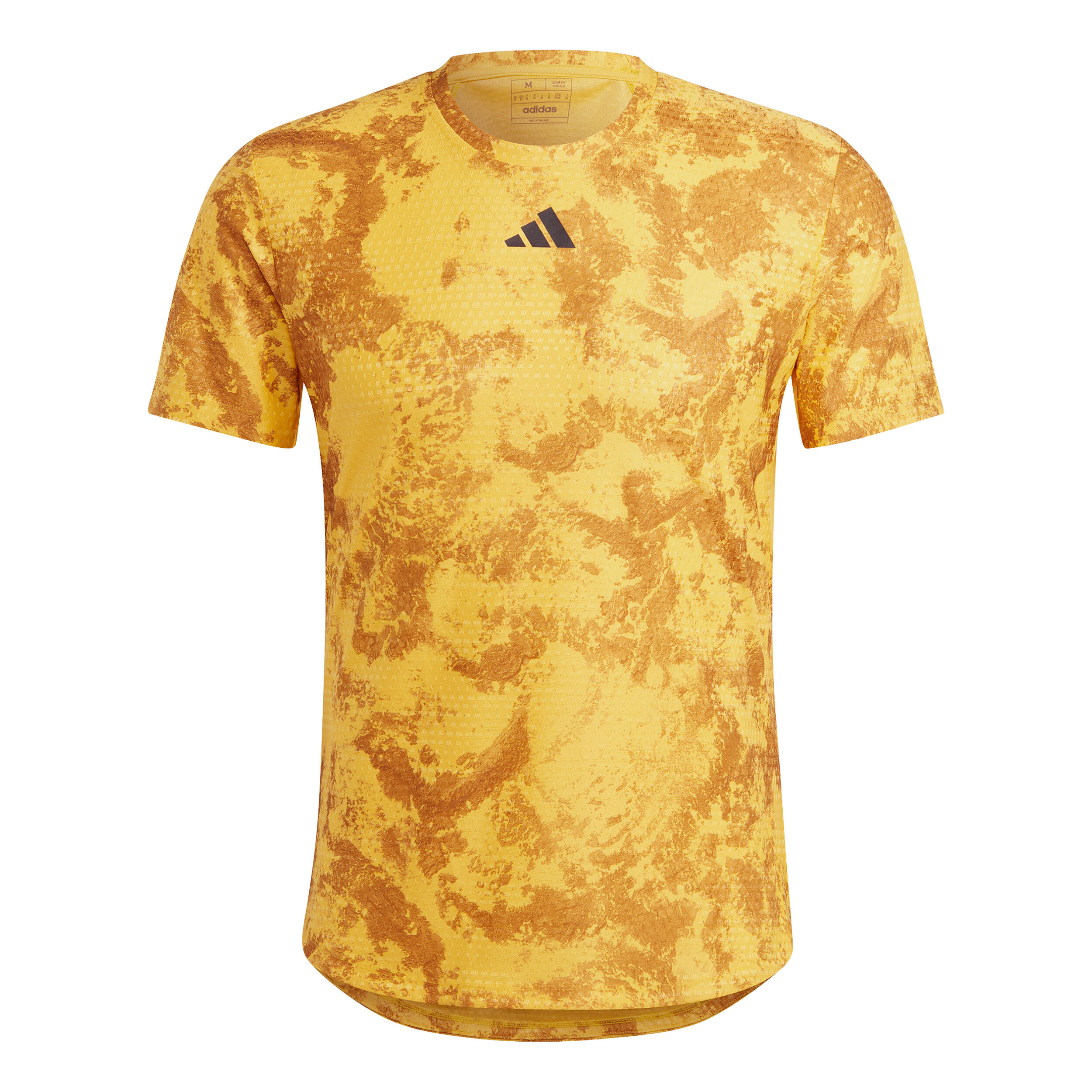 Adidas gold print t shirt discount
