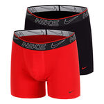 Nike Clothing Nike Elite Cotton Stretch Boxer Shorts 2 Pack Men-Black,Red