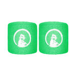Quiet Please Tennis apparel Quiet Please Short Wristband - 2 Pack Unisex-green, white