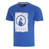 Scraped T-Shirt Men-blue, white