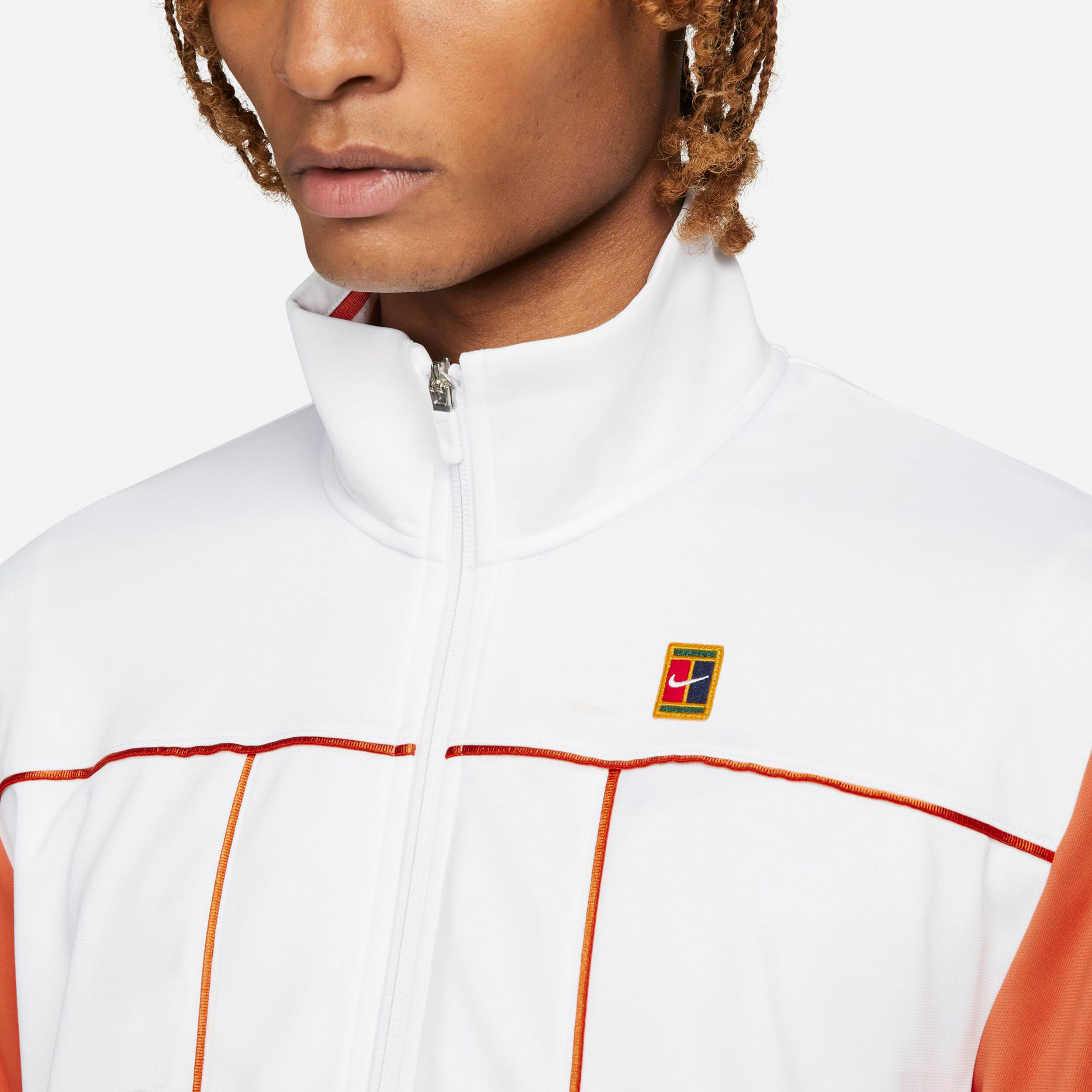 Buy Nike Court Heritage Training Jacket Men White Orange online Tennis Point UK