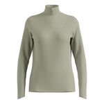 Odlo Clothing Odlo Essential Ceramiwarm 1/2 Zip Running Shirt Women-Olive