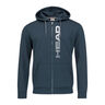 Fynn Zip Hoodie Men - dark blue, white