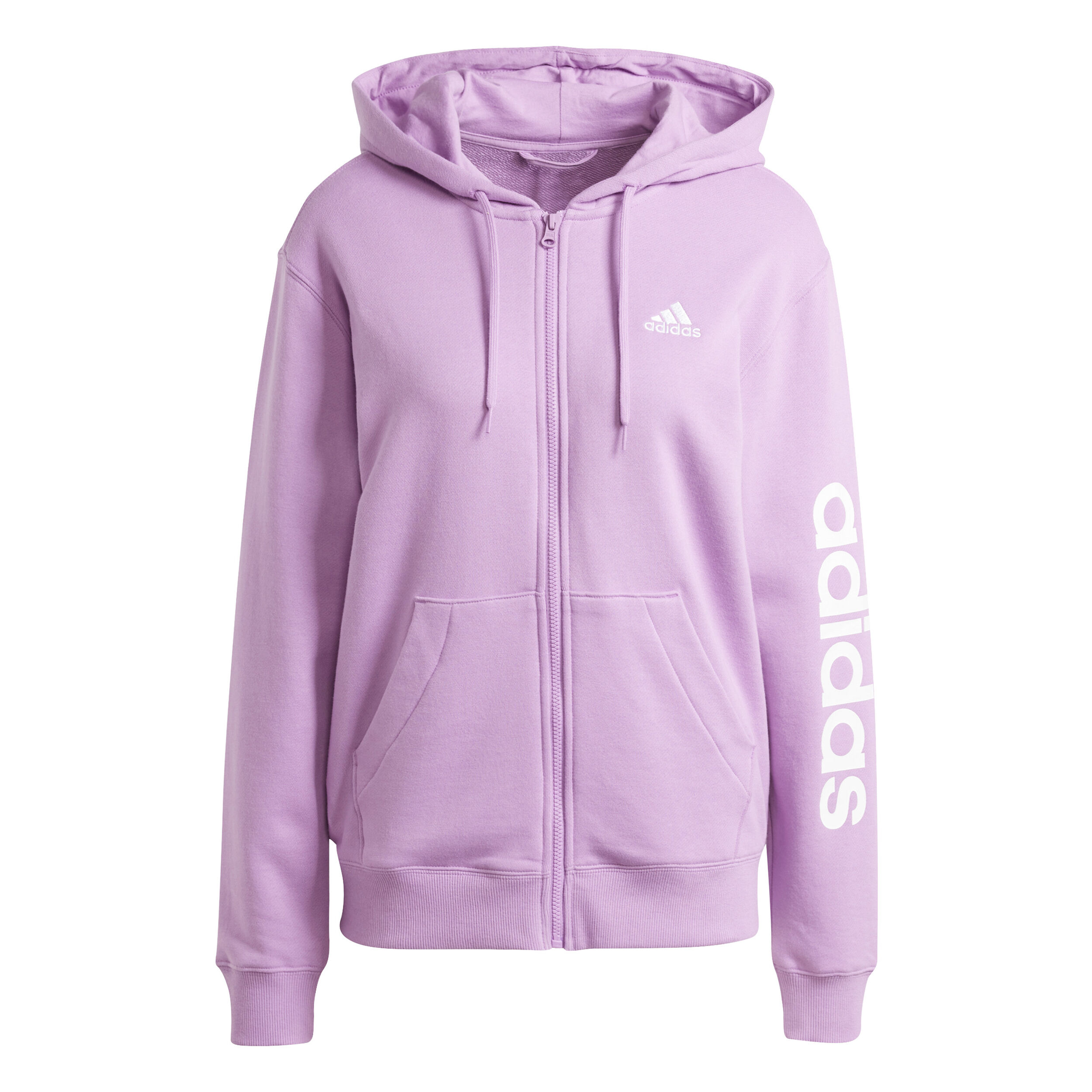 Buy adidas Linear French Terry Zip Hoodie Women Pink online Tennis Point UK
