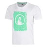 Crush Scraped T-Shirt Men-white, green