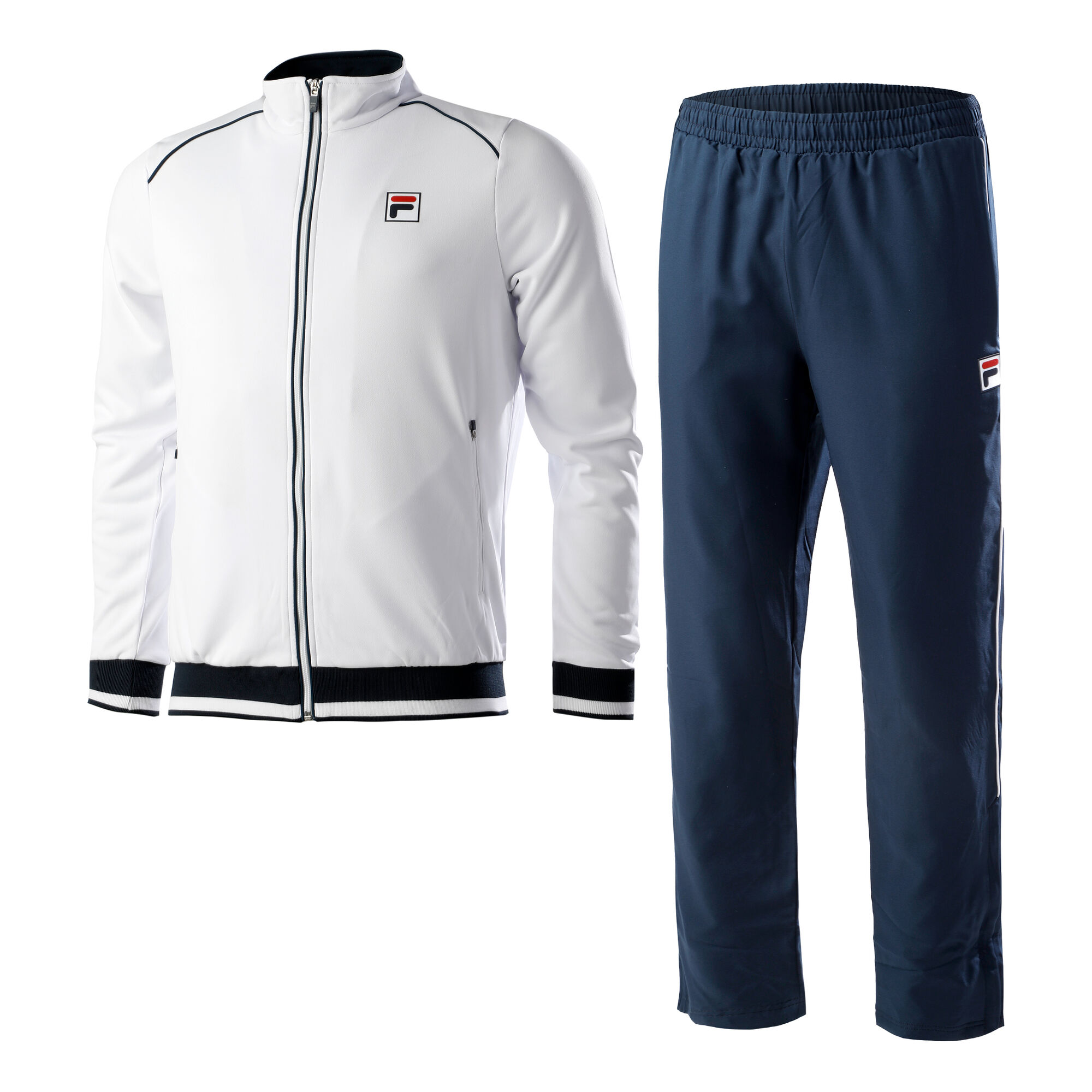 Buy Fila Ben Tracksuit Men White, Blue online | Tennis Point UK