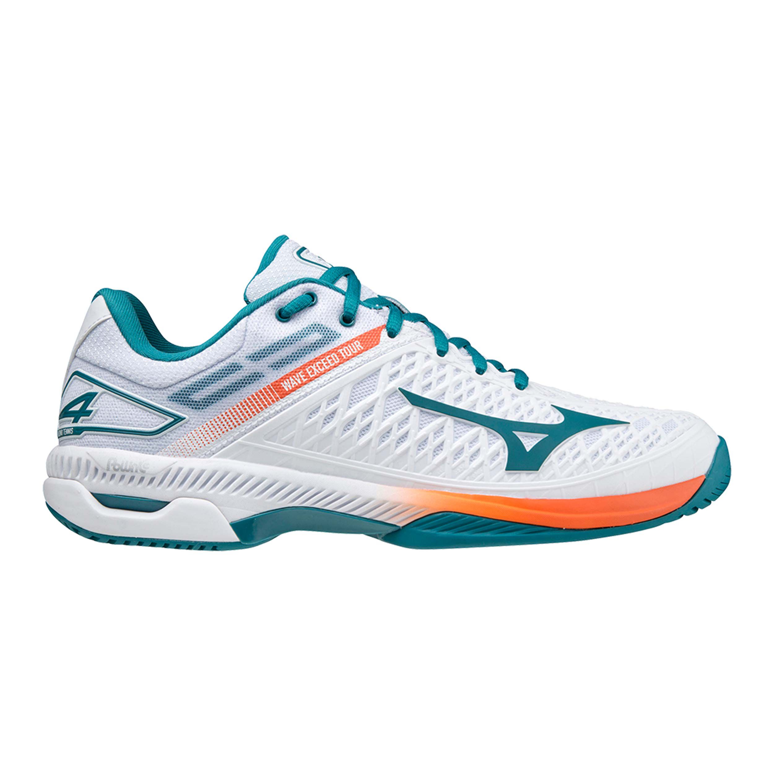 Buy Mizuno Wave Exceed Tour 4 All Court Shoe Men White Multicoloured online Tennis Point UK