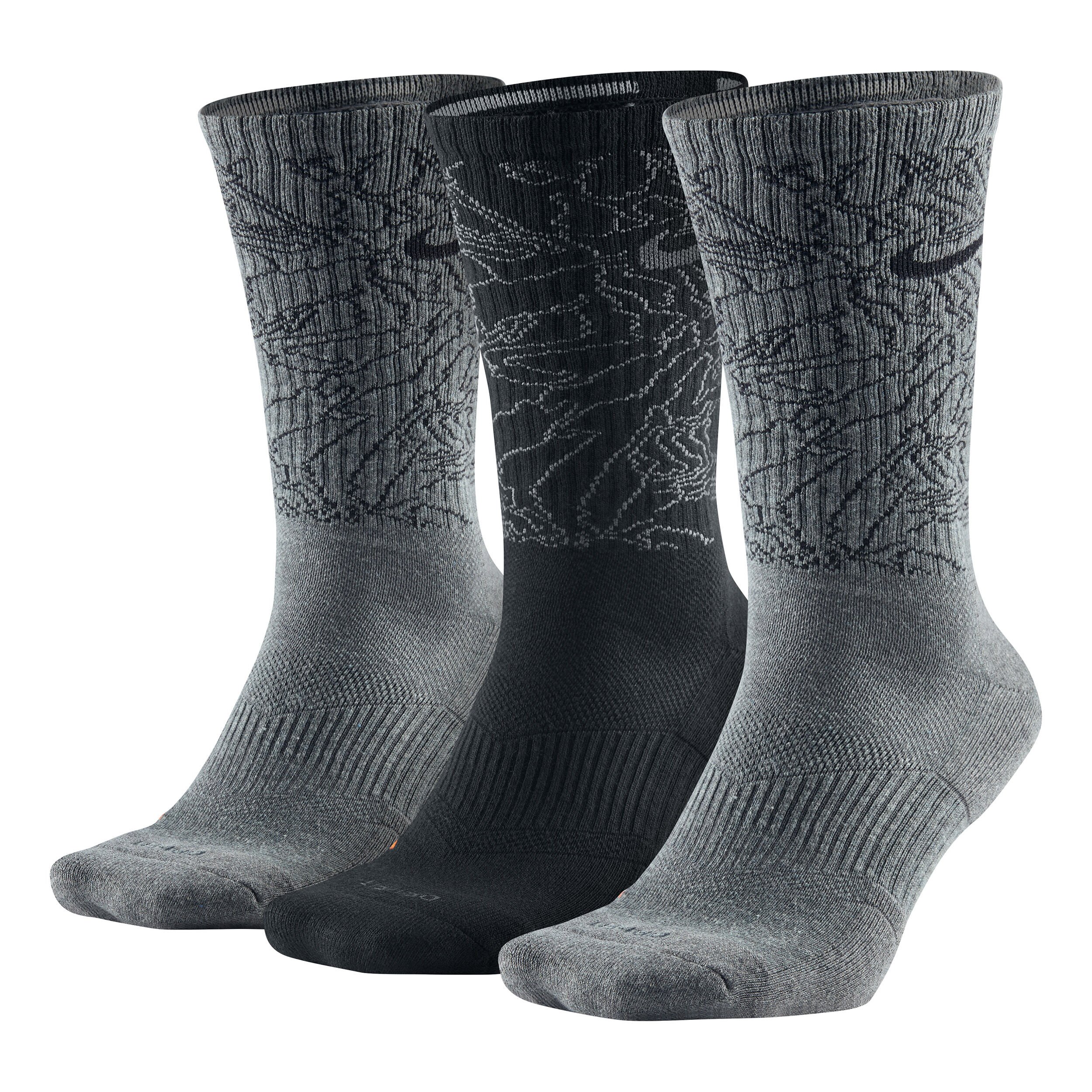 Dri Fit Topo Camo Training Tennis Socks 3 Pack Men Multicoloured