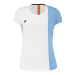 Babolat Clothing Babolat Play T-Shirt Women-White,Light Blue