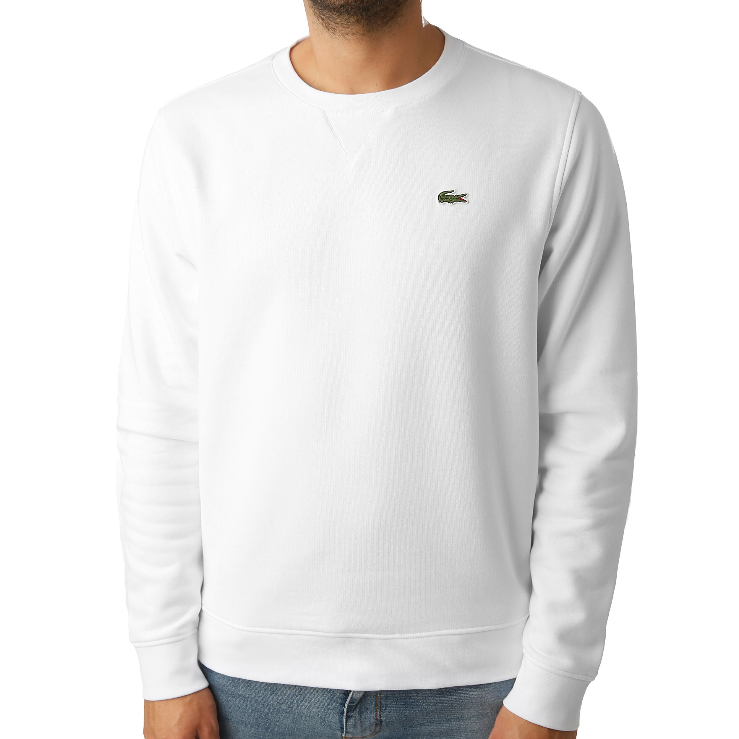 Lacoste clearance sweater white