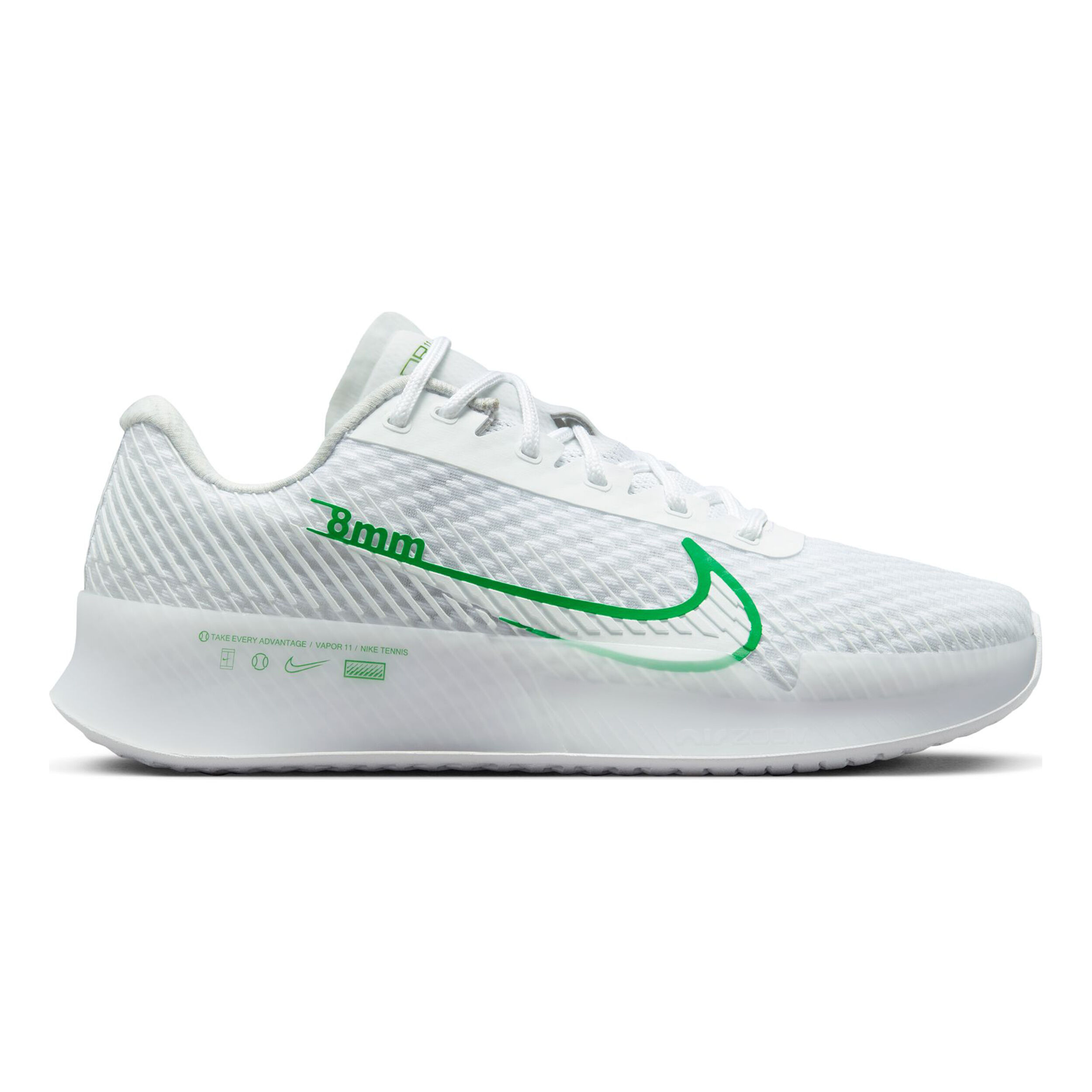 Air Zoom Vapor 11 All Court Shoe Women White Green