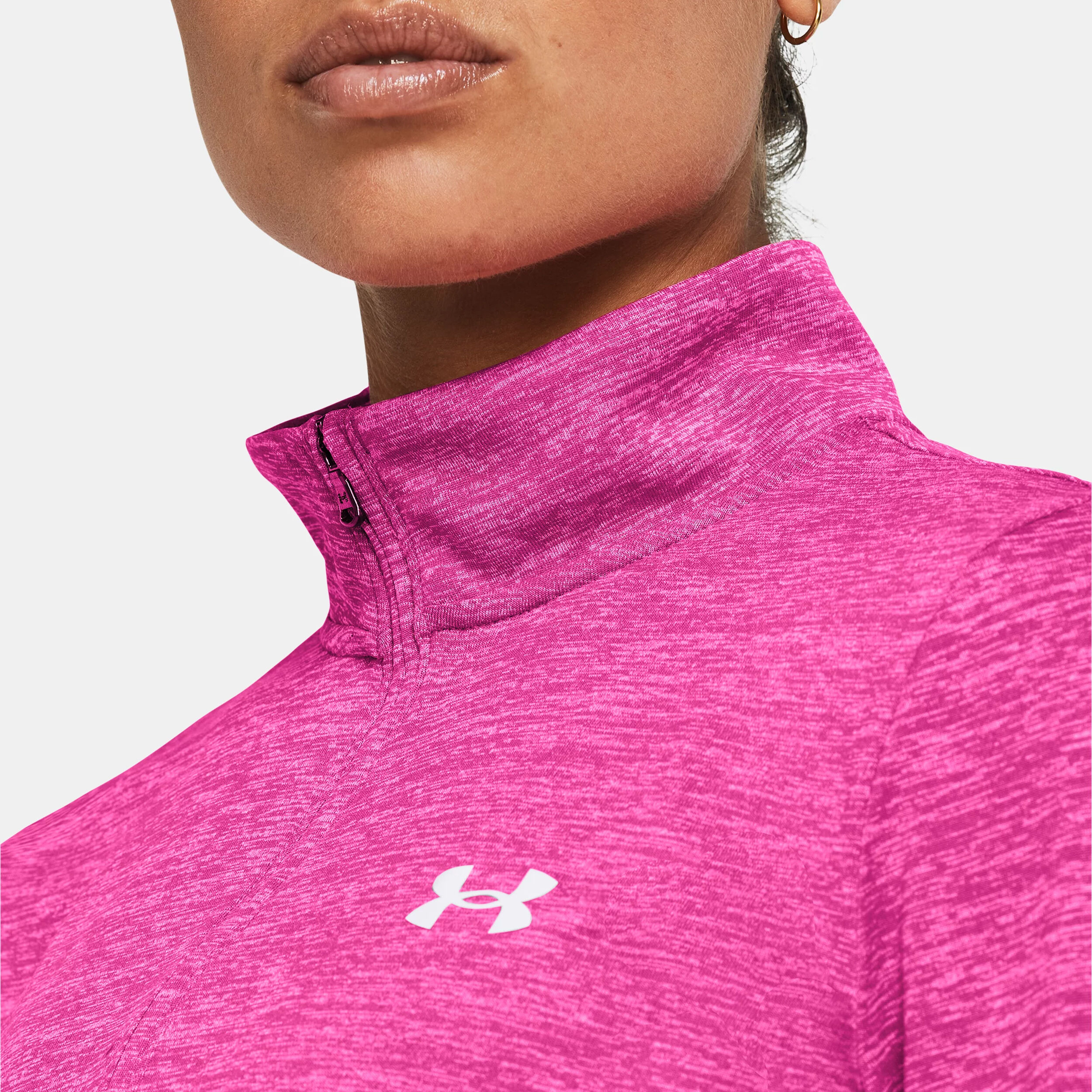 Buy Under Armour Tech Half Zip Twist Long Sleeve Women Pink online