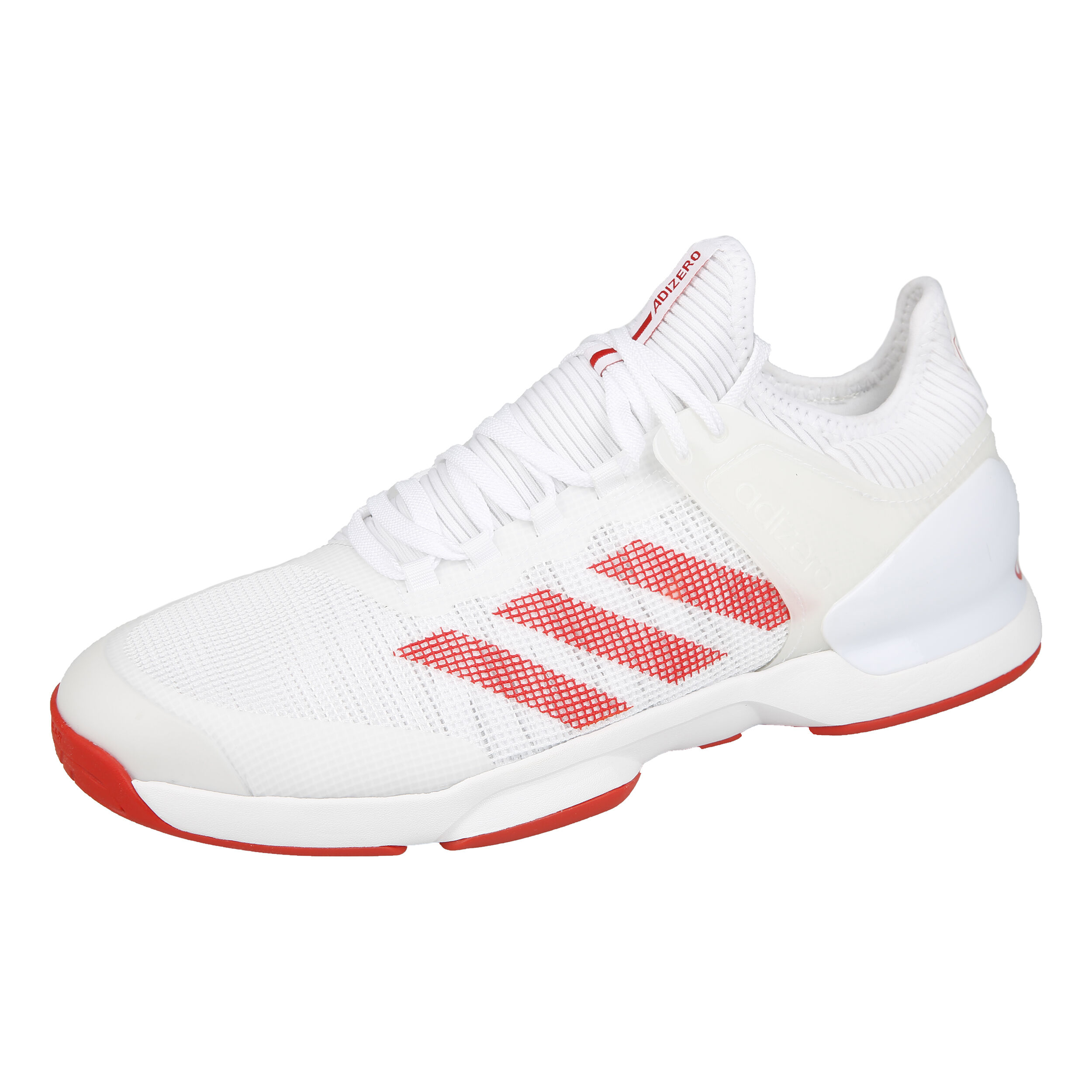 Men's adizero ubersonic 2 tennis hot sale shoes white and active red