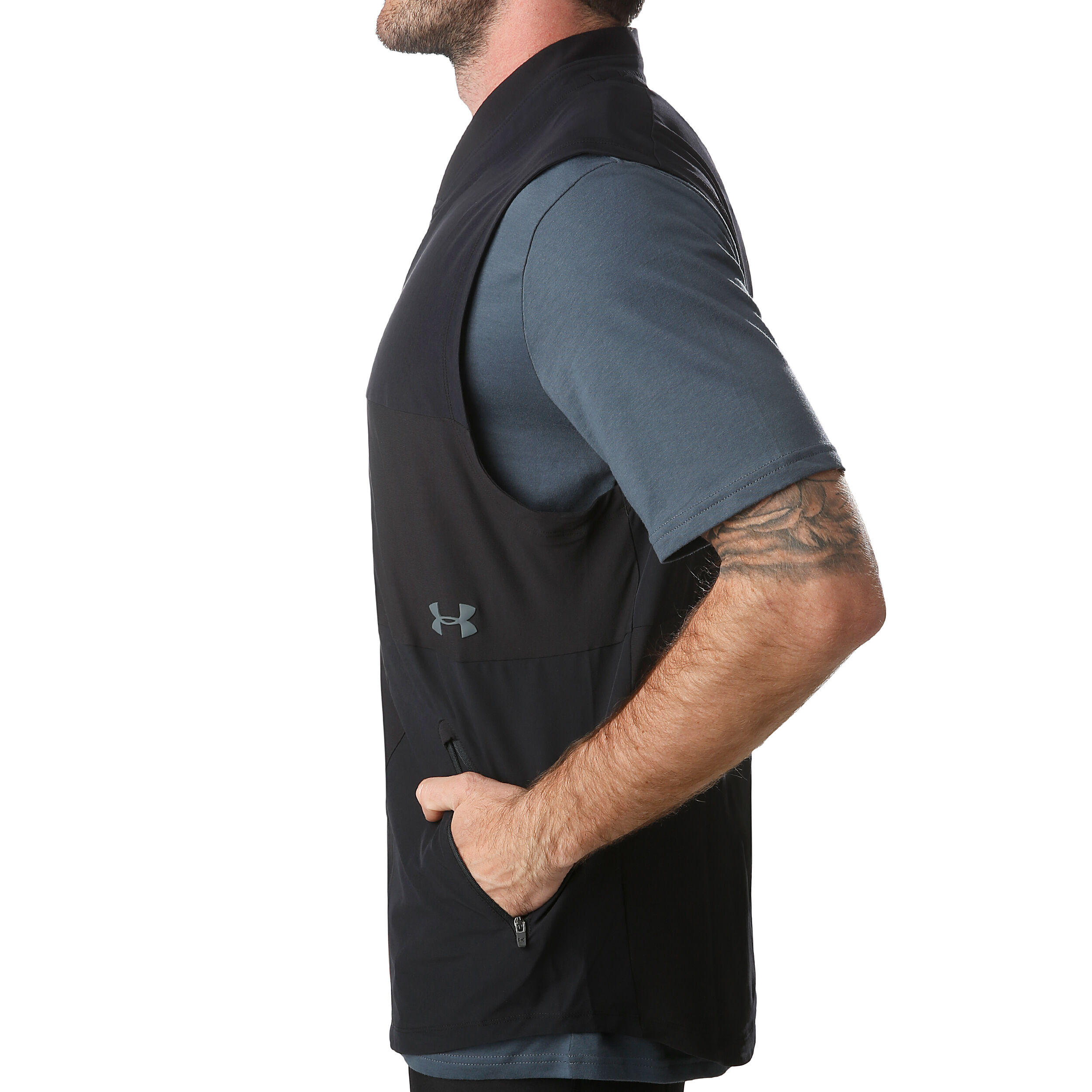 Vanish Hybrid Vest Men Black Grey