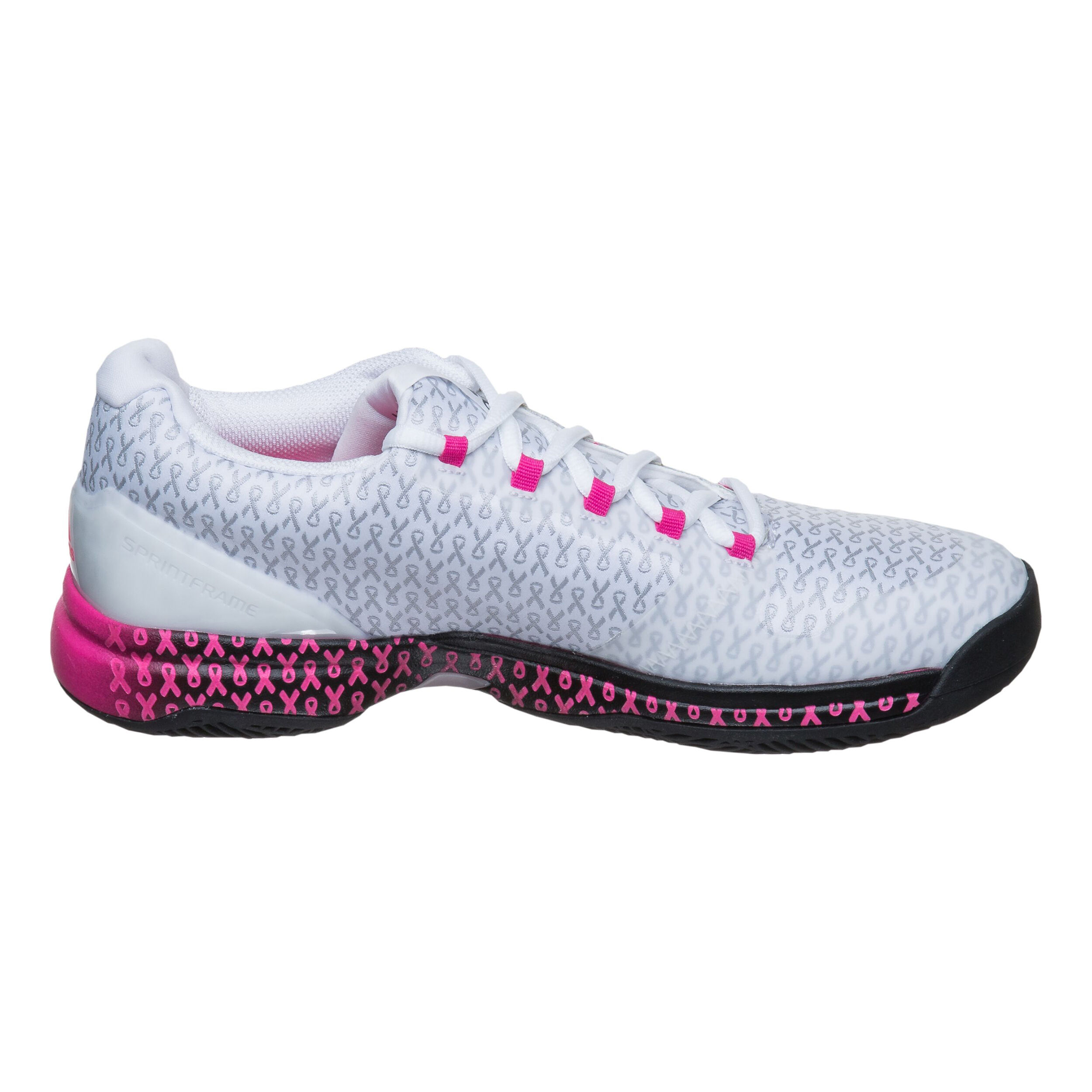 Adizero Ubersonic 2 Think Pink All Court Shoe Women White Black