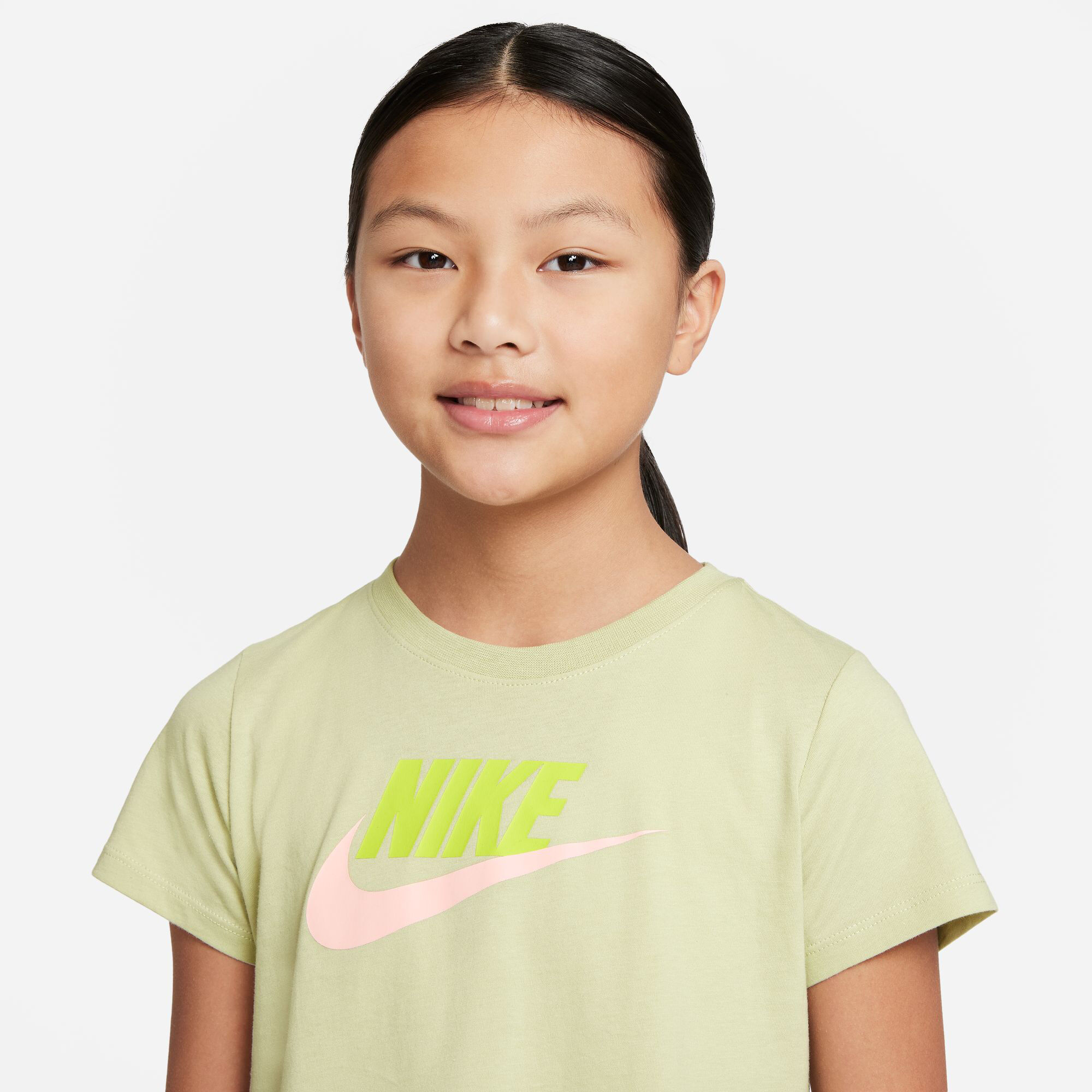 Sportswear Cropped T Shirt Kids Light Green