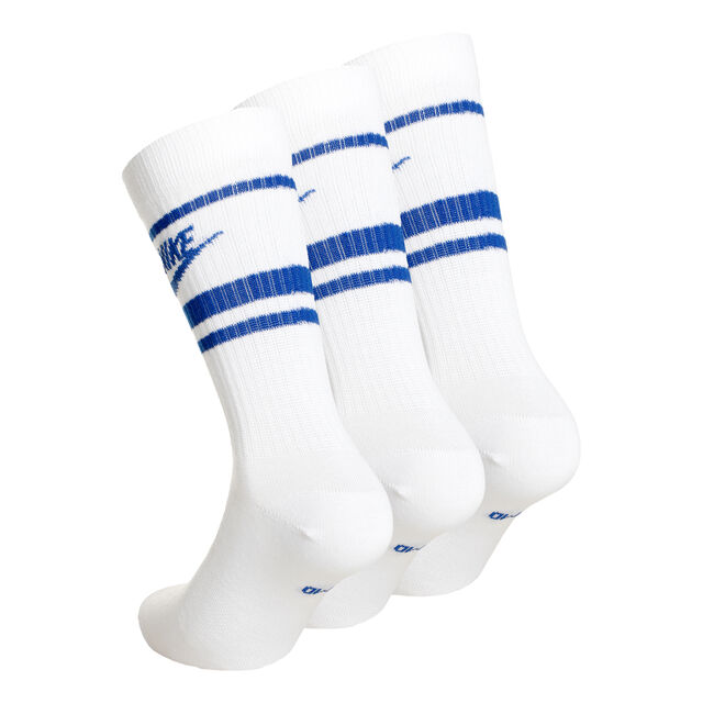 buy Nike Sportswear Essential Sports Socks - White, Blue online ...