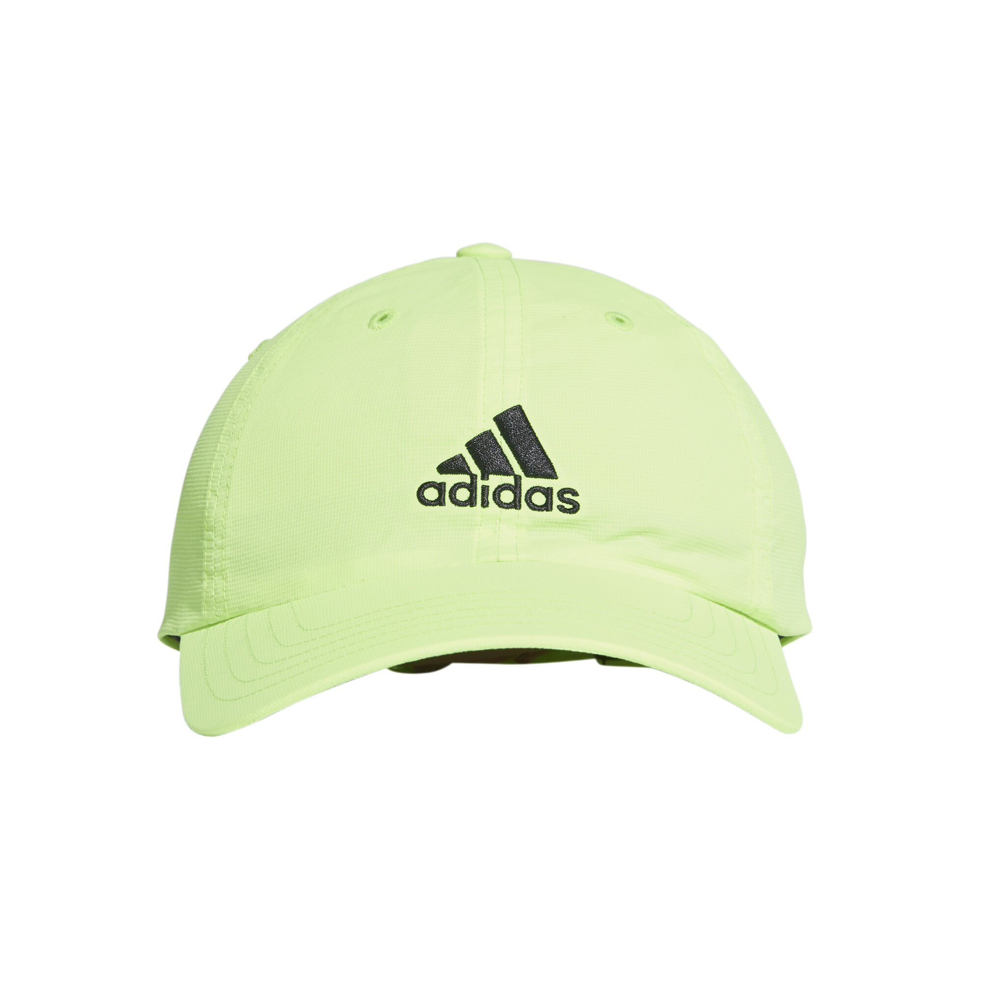 Lime green adidas hat top
