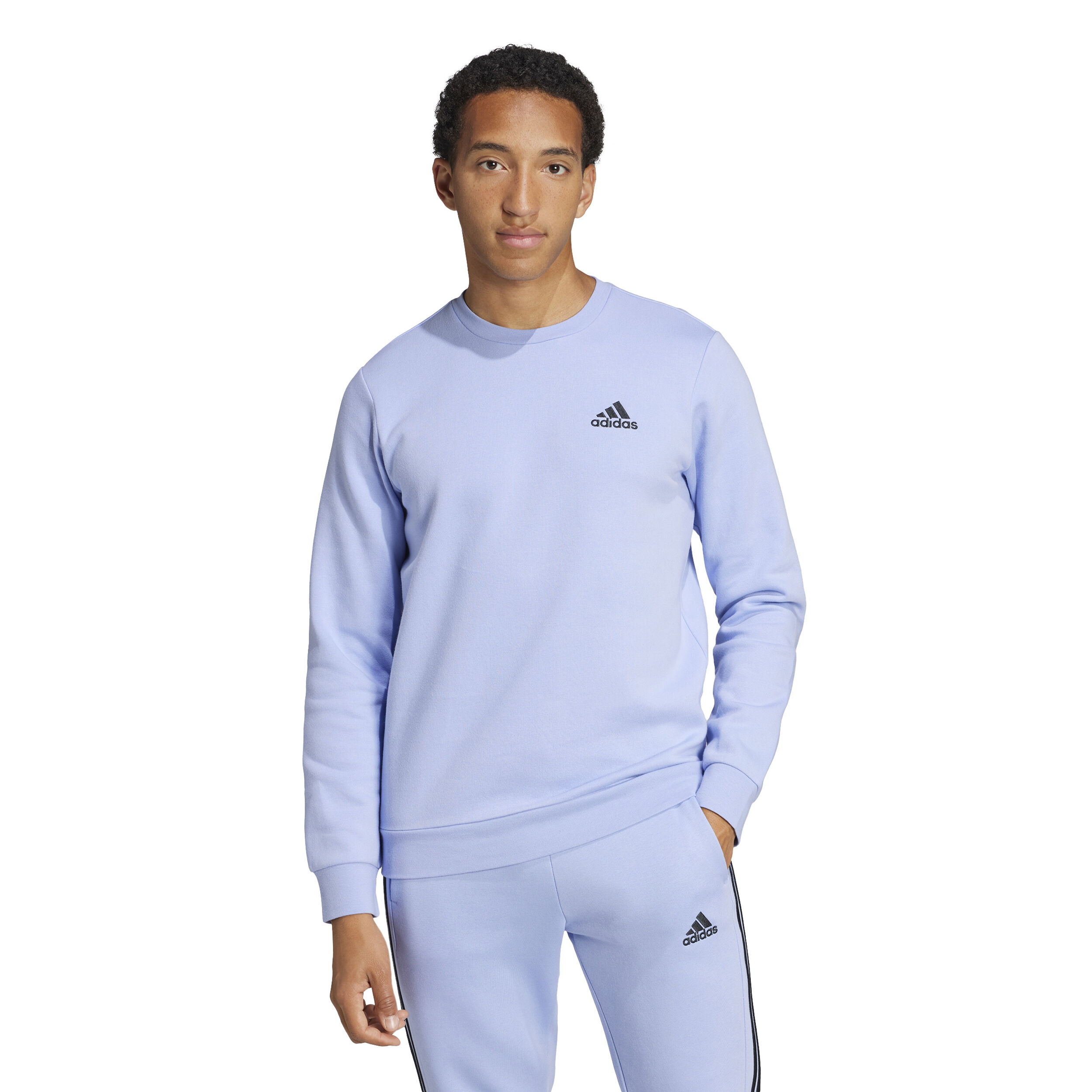Light blue adidas crew neck deals