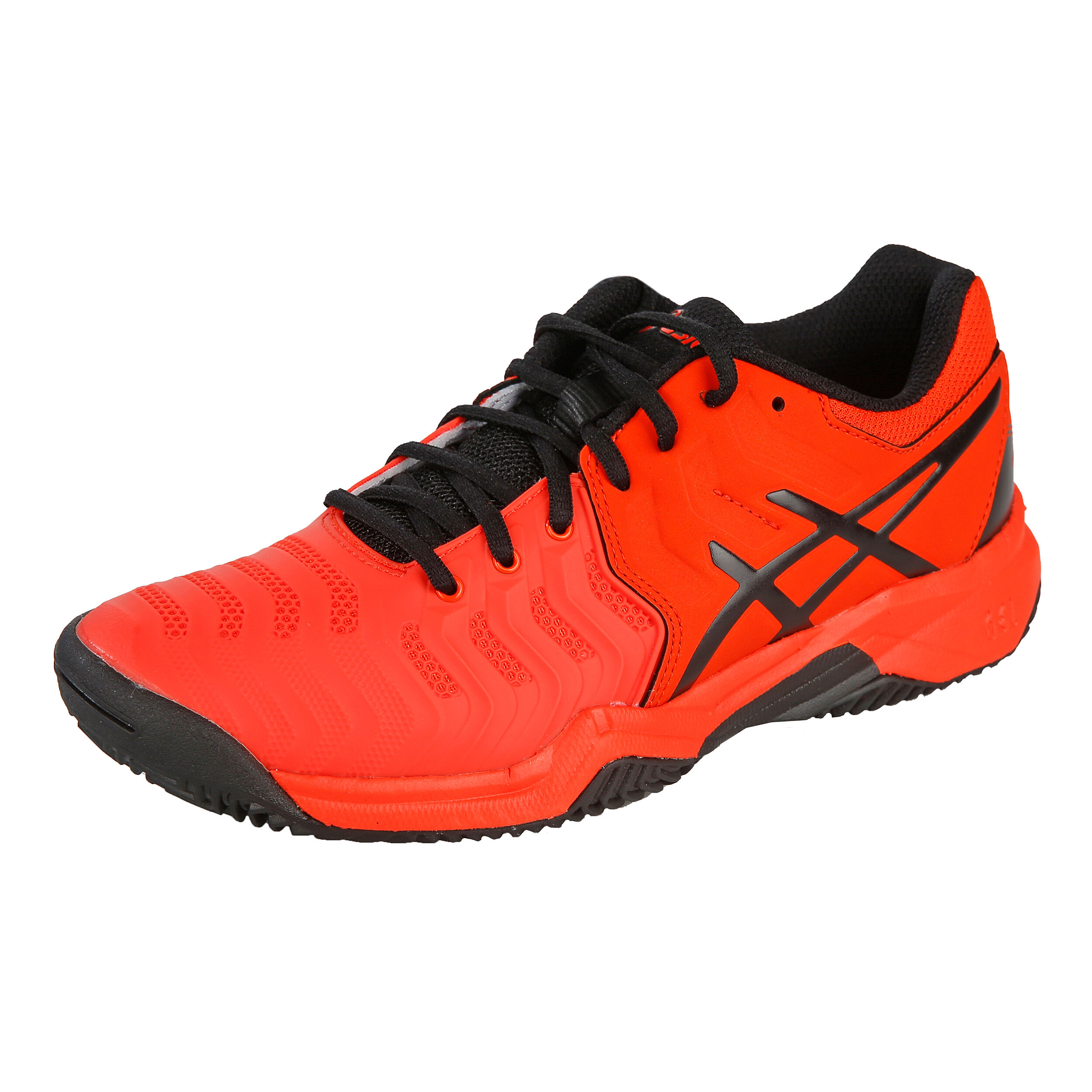 Gel Resolution 7 GS Clay Court Shoe Kids Black Dark Grey