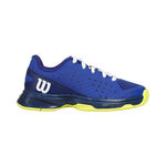 Wilson Tennis shoes Wilson RUSH PRO AC All Court Shoe Kids-Blue,Neon Yellow