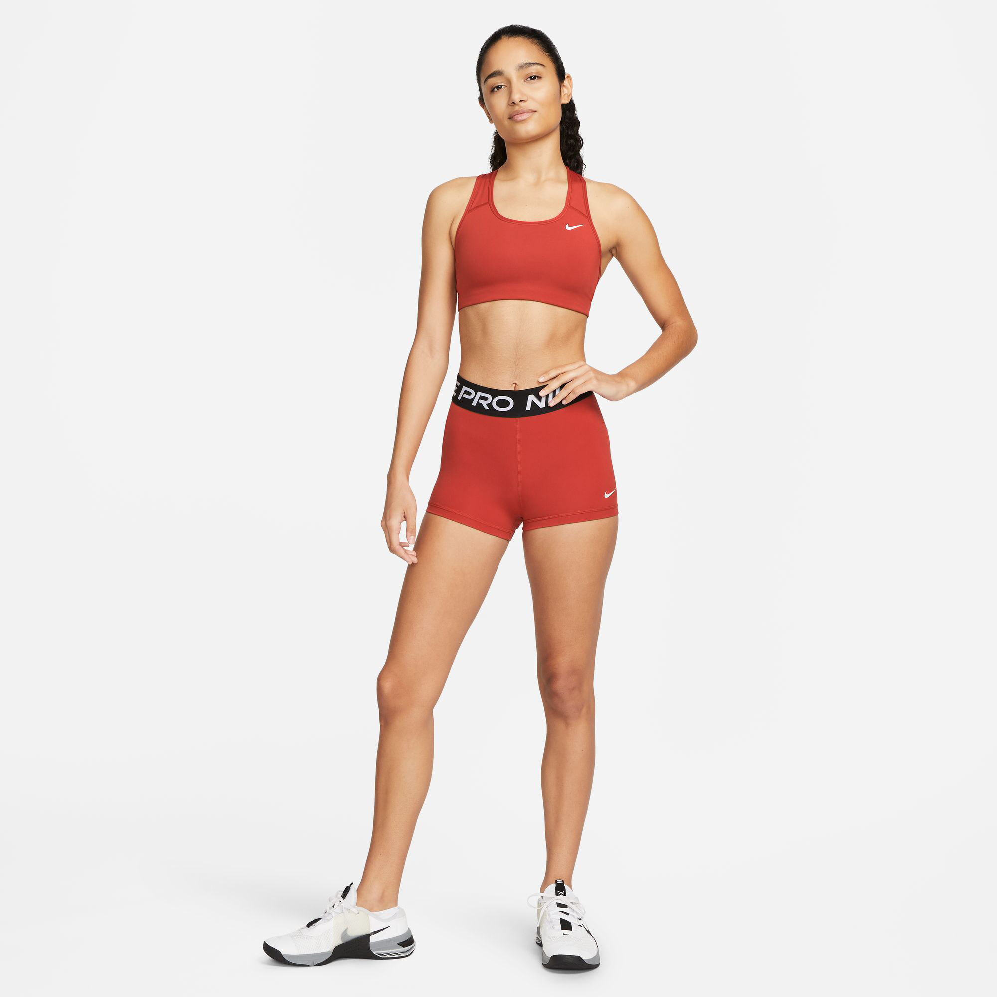 Red nike spandex shorts online